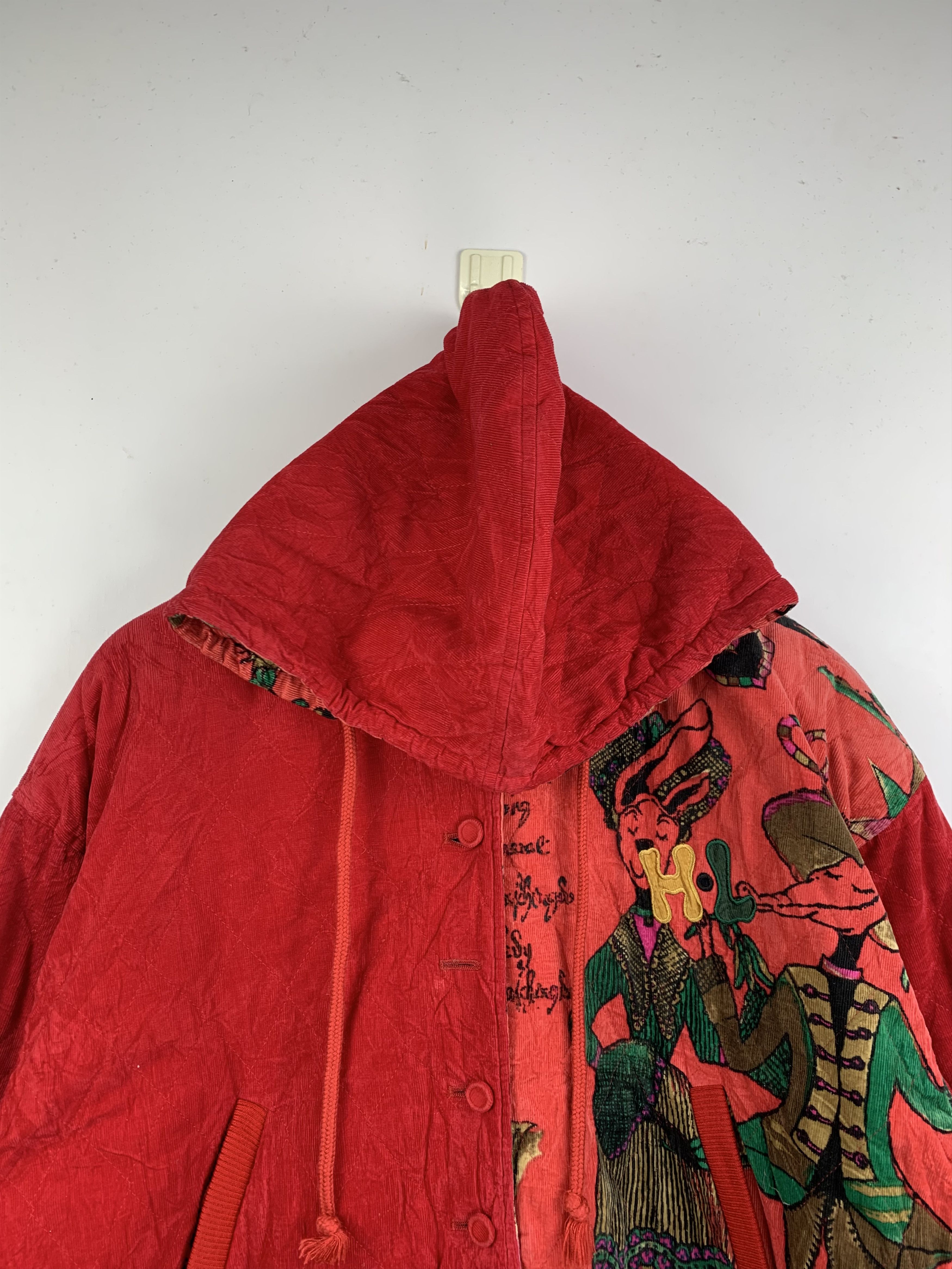Vintage Vintage Henri Luc Chapuis Graphic Quilted Hooded Bomber Size US XL / EU 56 / 4 - 3 Thumbnail