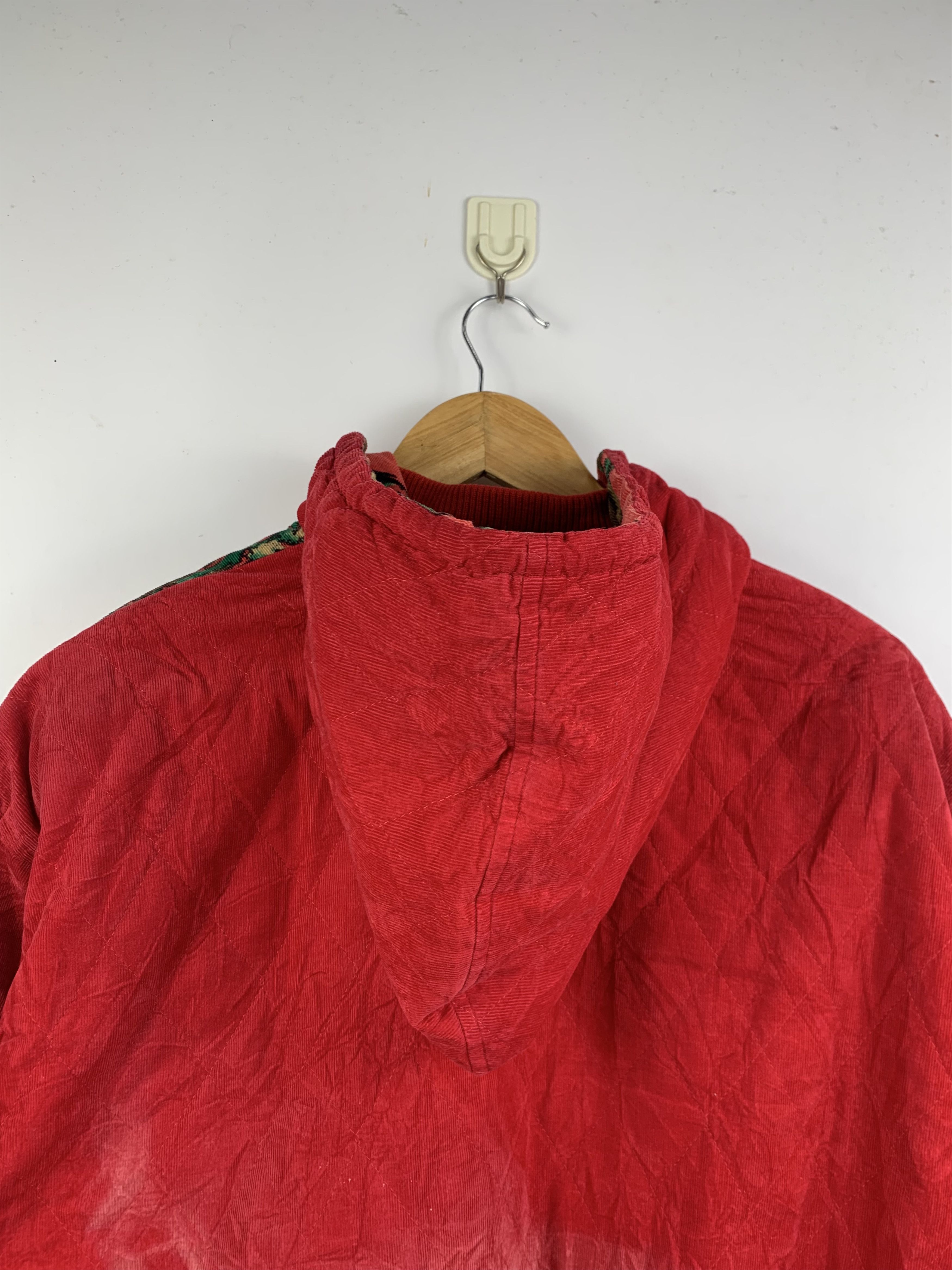 Vintage Vintage Henri Luc Chapuis Graphic Quilted Hooded Bomber Size US XL / EU 56 / 4 - 6 Thumbnail