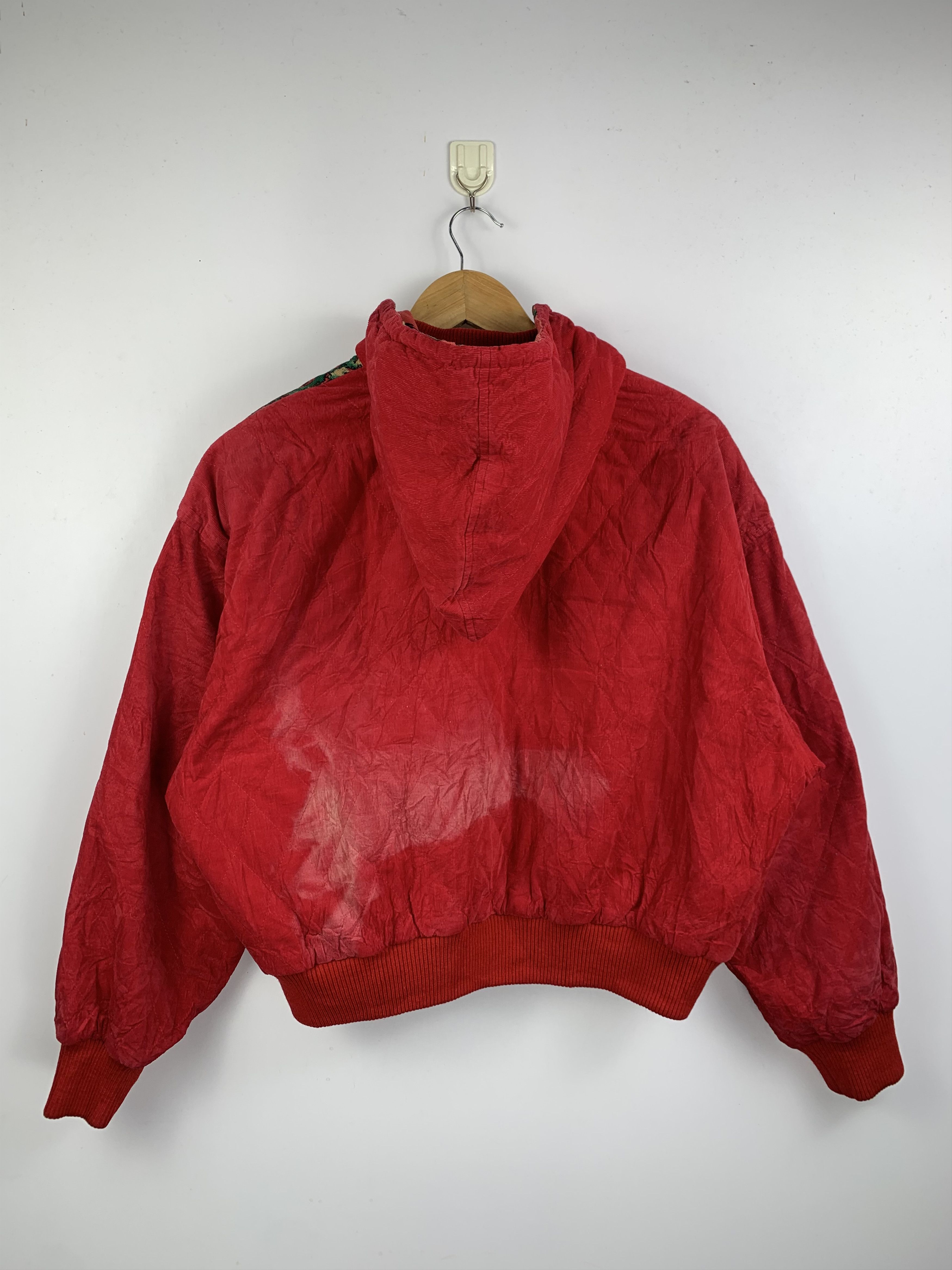 Vintage Vintage Henri Luc Chapuis Graphic Quilted Hooded Bomber Size US XL / EU 56 / 4 - 5 Thumbnail