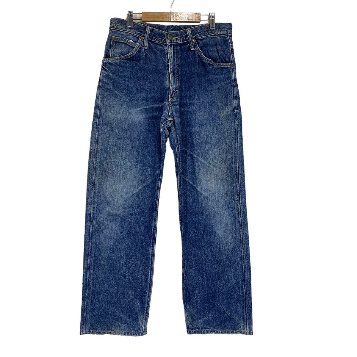 Lee × Vintage 29x27 Vintage 90s Lee Rider Sanforized Distressed Denim Size US 29 - 2 Thumbnail