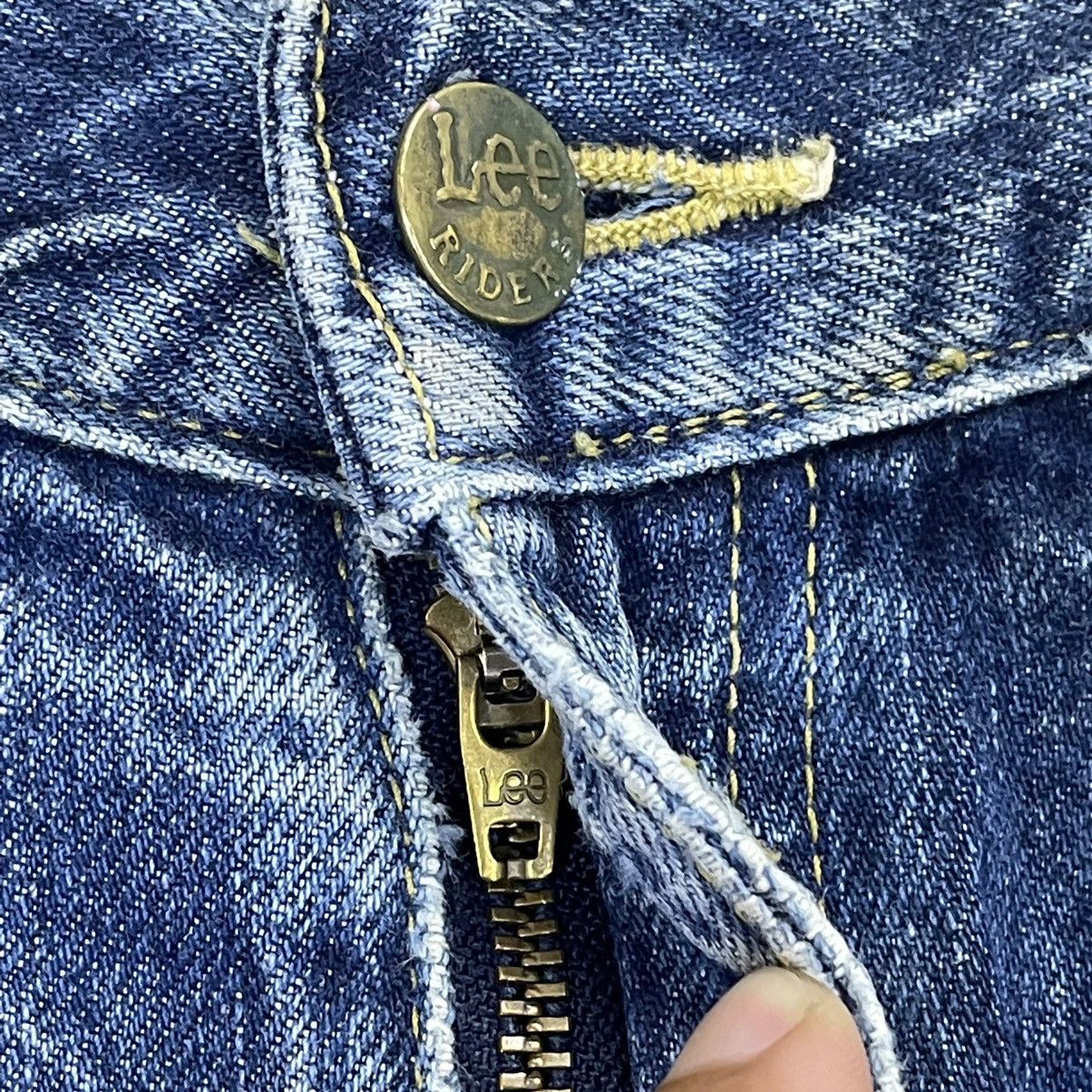 Lee × Vintage 29x27 Vintage 90s Lee Rider Sanforized Distressed Denim Size US 29 - 4 Thumbnail
