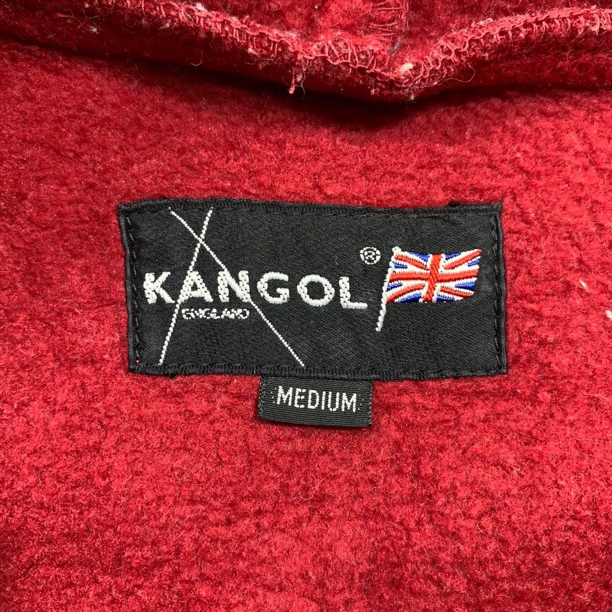 Kangol × Vintage KANGOL England Casualwear Fleece Half Button Hoodie Pullover Size US M / EU 48-50 / 2 - 5 Thumbnail