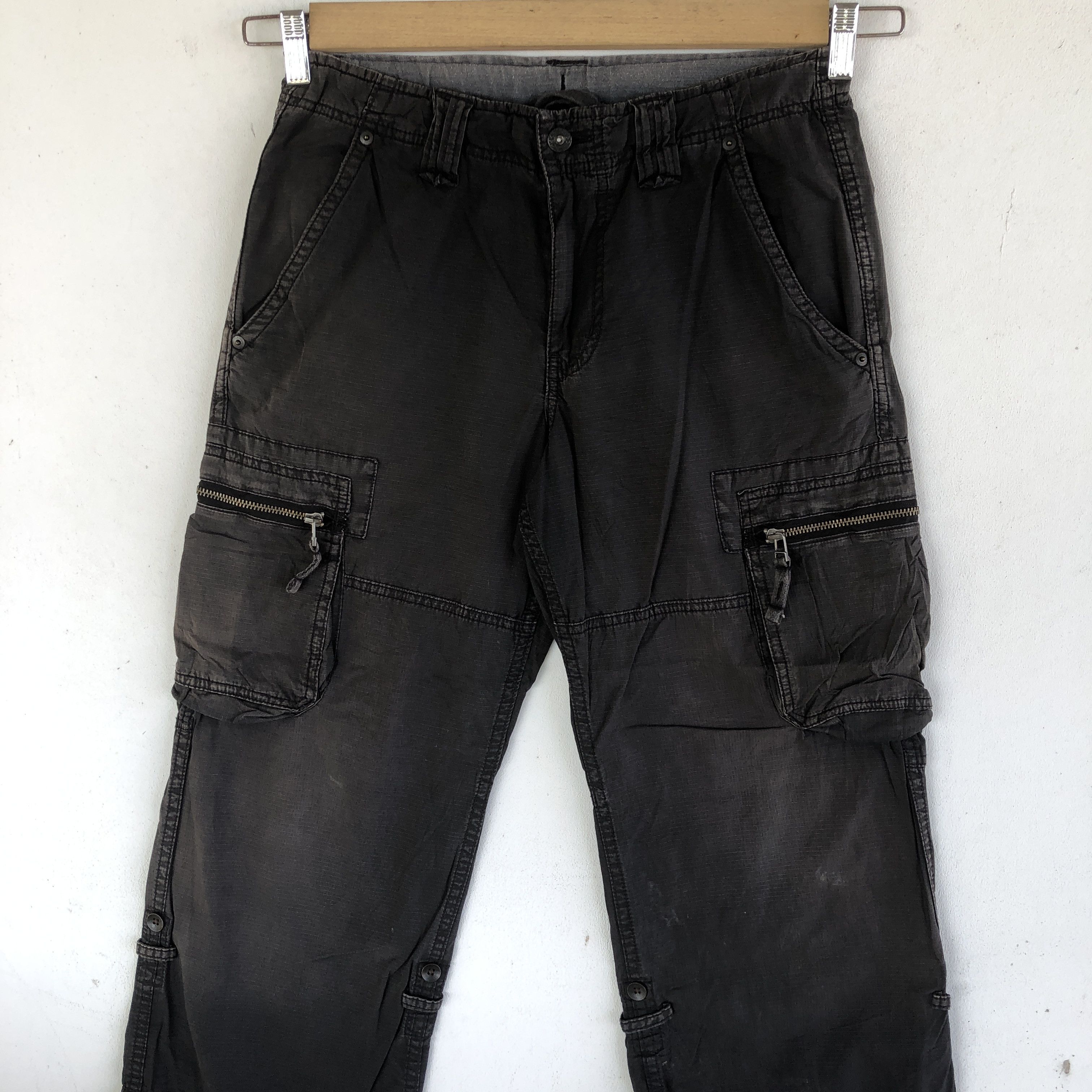 Japanese Brand × Vintage Vintage Japanese Cargo Pants Multi Pocket Bondage Trousers Size US 30 / EU 46 - 5 Thumbnail