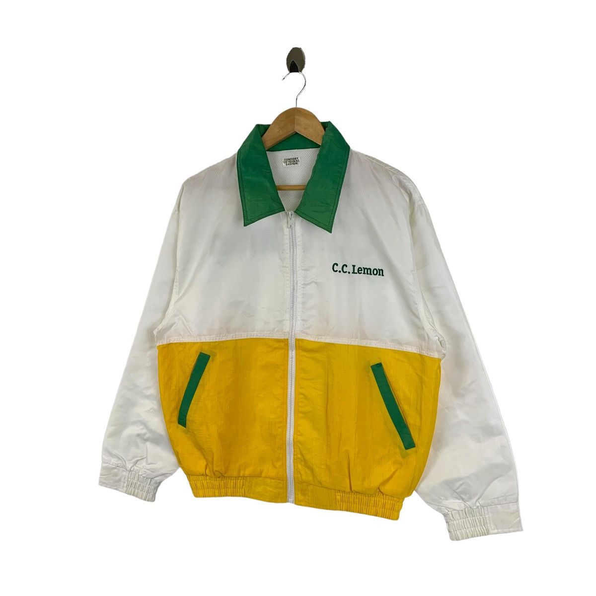Japanese Brand × Vintage C.C LEMON By Suntory Original Zipper Windbreak Light Jacket Size US M / EU 48-50 / 2 - 4 Thumbnail