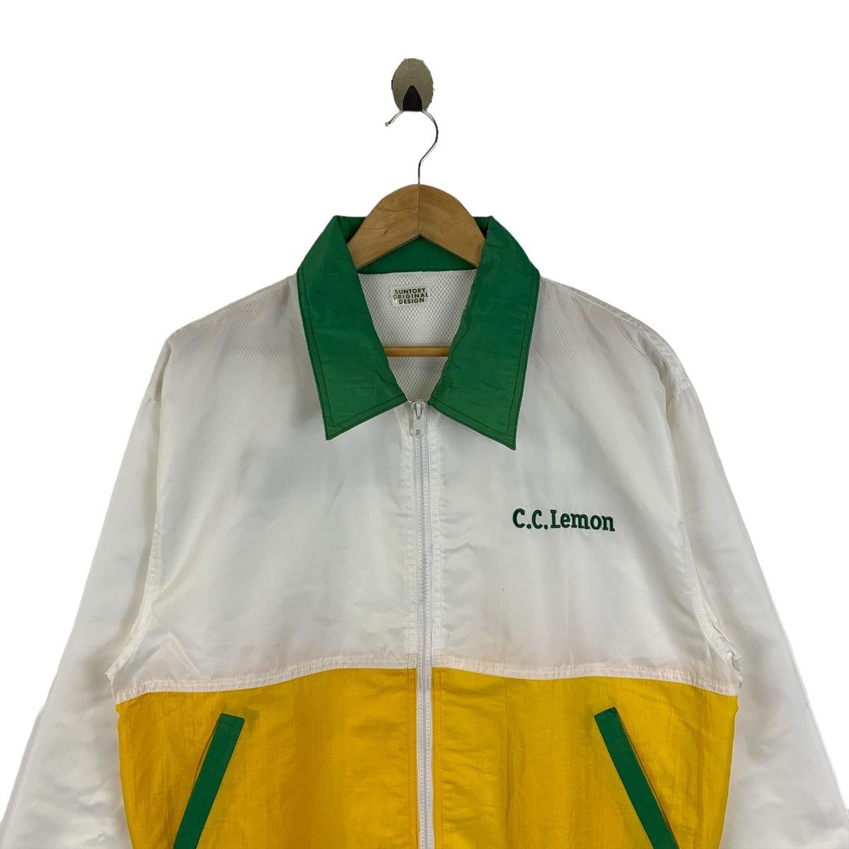 Japanese Brand × Vintage C.C LEMON By Suntory Original Zipper Windbreak Light Jacket Size US M / EU 48-50 / 2 - 5 Thumbnail