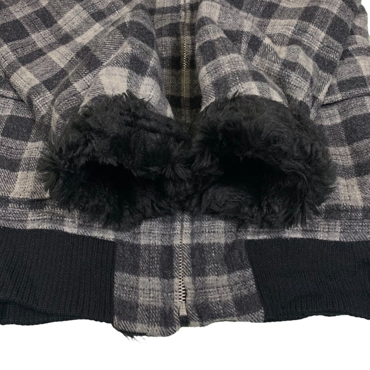 Japanese Brand × PPFM × Vintage PPFM Japanese Brand Design Wool Faux Fur Bomber Jacket Size US M / EU 48-50 / 2 - 9 Thumbnail