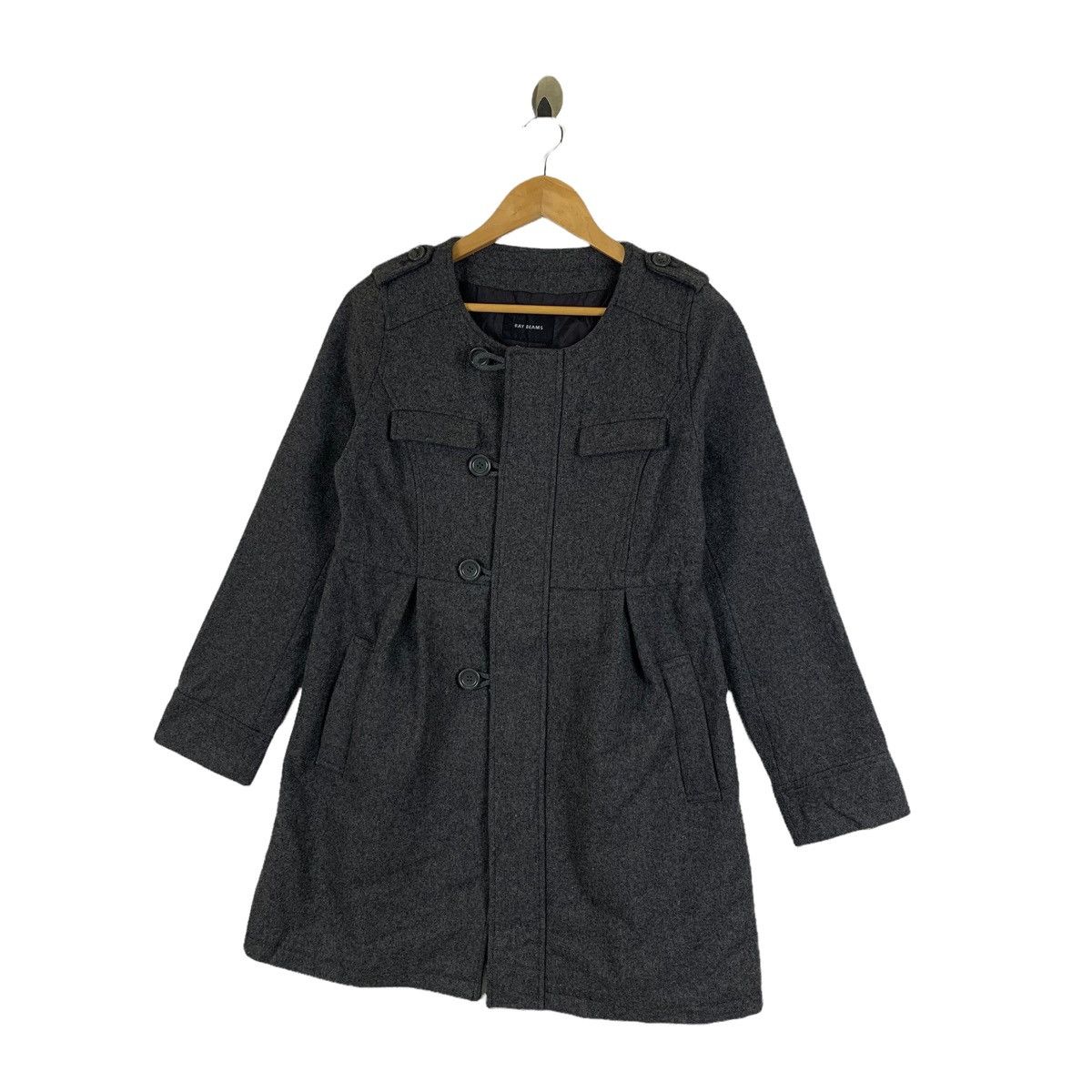 Beams Plus × Japanese Brand × Vintage Vintage RAY BEAMS Japanese Brand Wool Long Coat Jacket Size US M / EU 48-50 / 2 - 4 Thumbnail