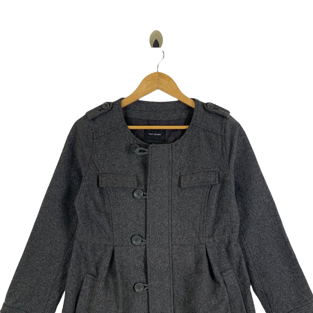 Beams Plus × Japanese Brand × Vintage Vintage RAY BEAMS Japanese Brand Wool Long Coat Jacket Size US M / EU 48-50 / 2 - 5 Thumbnail