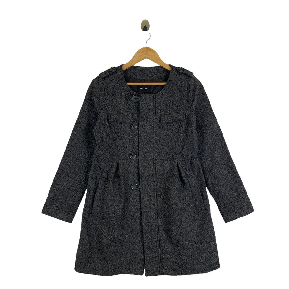 Beams Plus × Japanese Brand × Vintage Vintage RAY BEAMS Japanese Brand Wool Long Coat Jacket Size US M / EU 48-50 / 2 - 1 Thumbnail