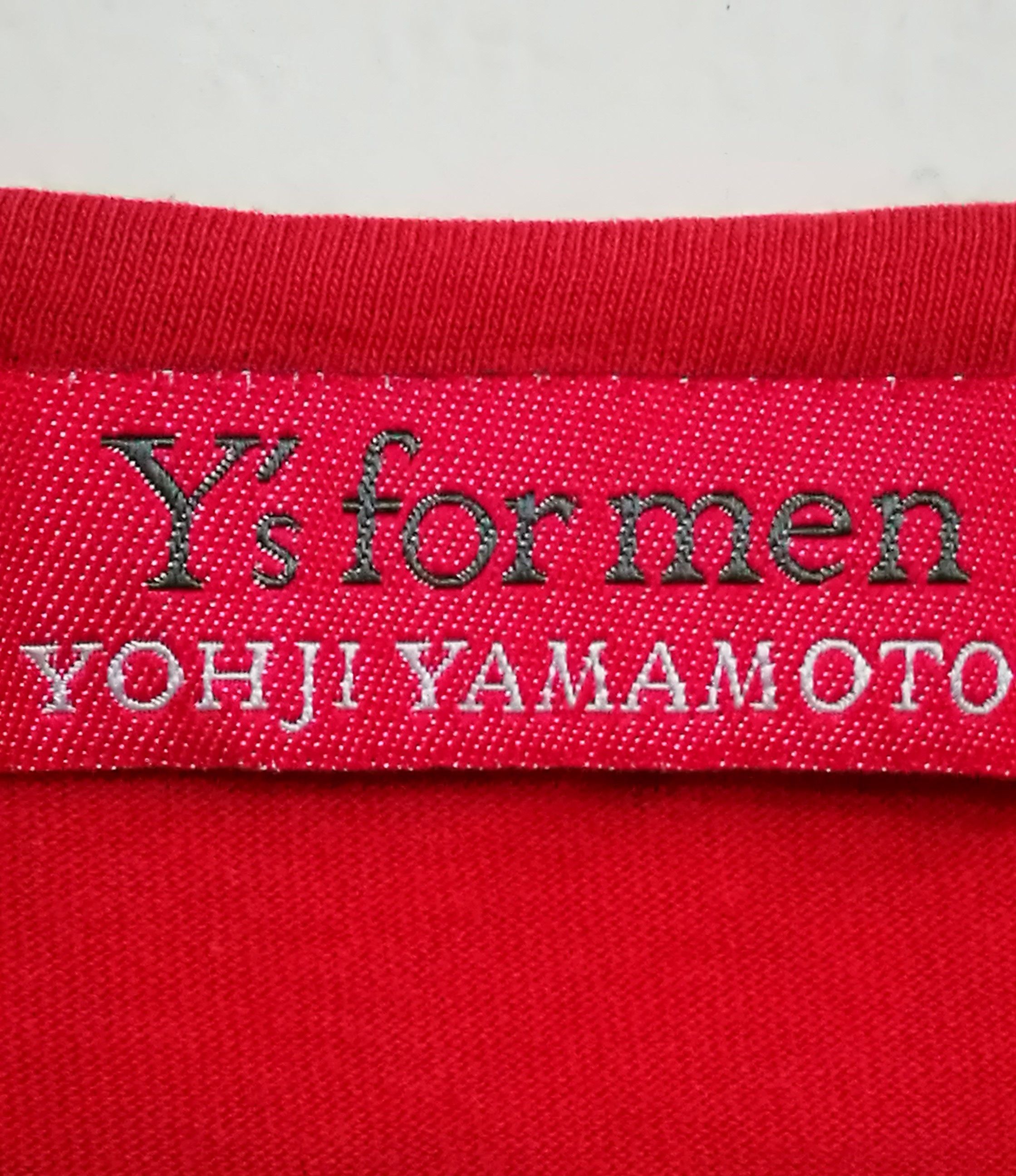 Y's for Men Y’S FOR MEN YOHJI YAMAMOTO Abstract Guitar Print Tee — Red Size US M / EU 48-50 / 2 - 3 Thumbnail