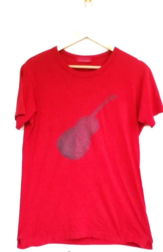 Y's for Men Y’S FOR MEN YOHJI YAMAMOTO Abstract Guitar Print Tee — Red Size US M / EU 48-50 / 2 - 1 Thumbnail
