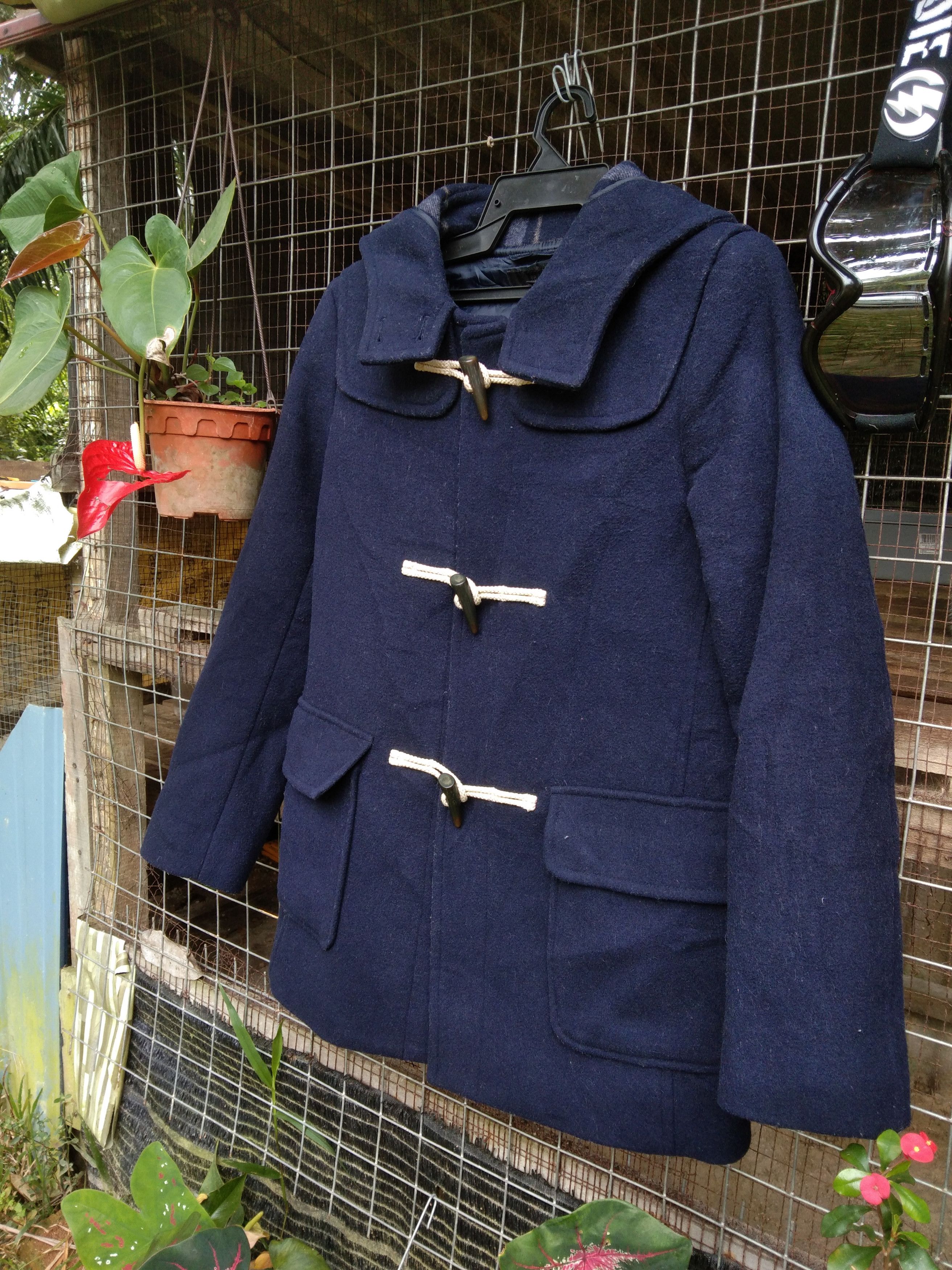 Japanese Brand × Uniqlo UNIQLO NAVY BLUE WOOL DUFFLE COAT Size US S / EU 44-46 / 1 - 2 Thumbnail