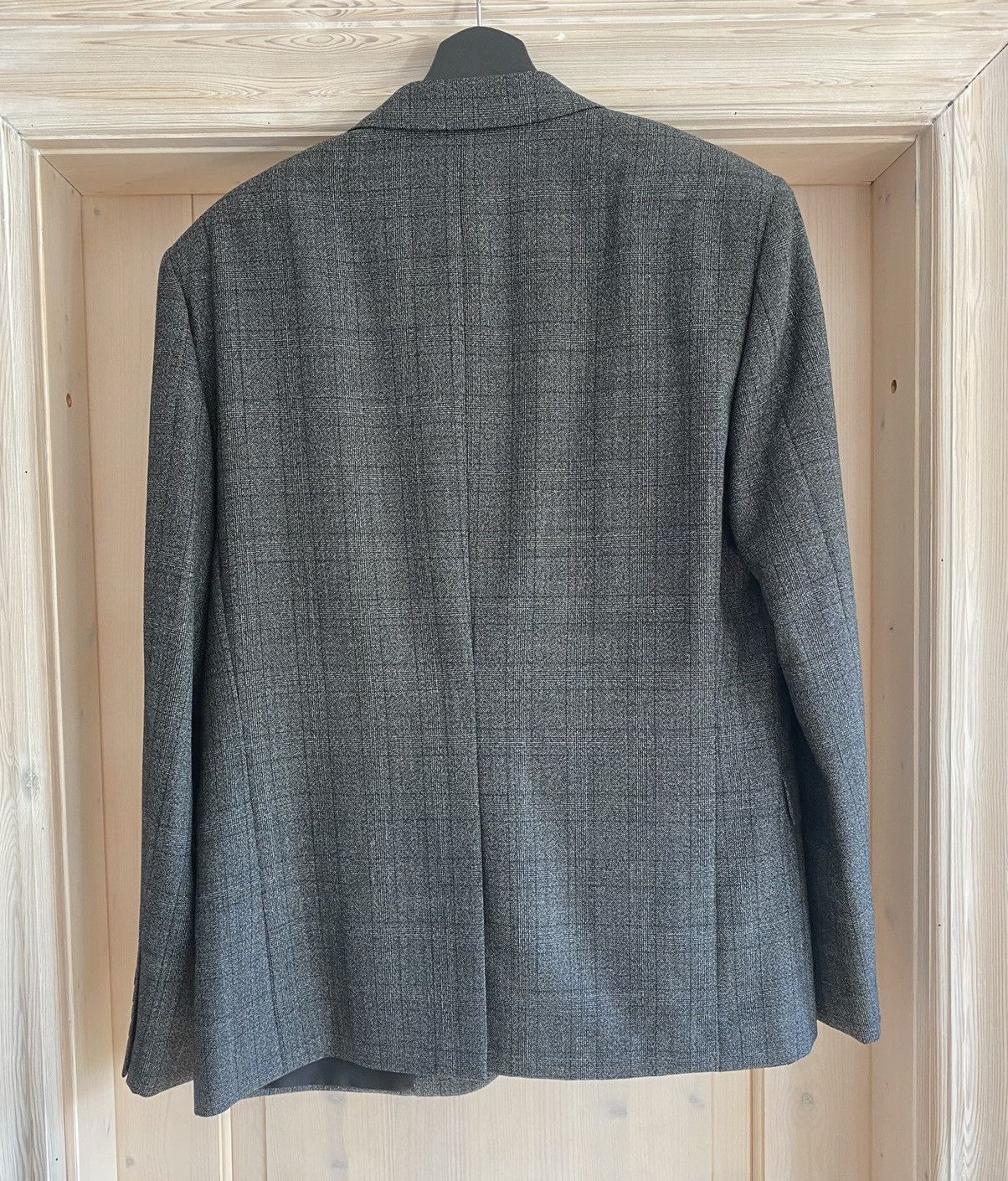 Hedi Slimane × Saint Laurent Paris FW14 Checked Blazer Jacket Size 54R - 2 Thumbnail