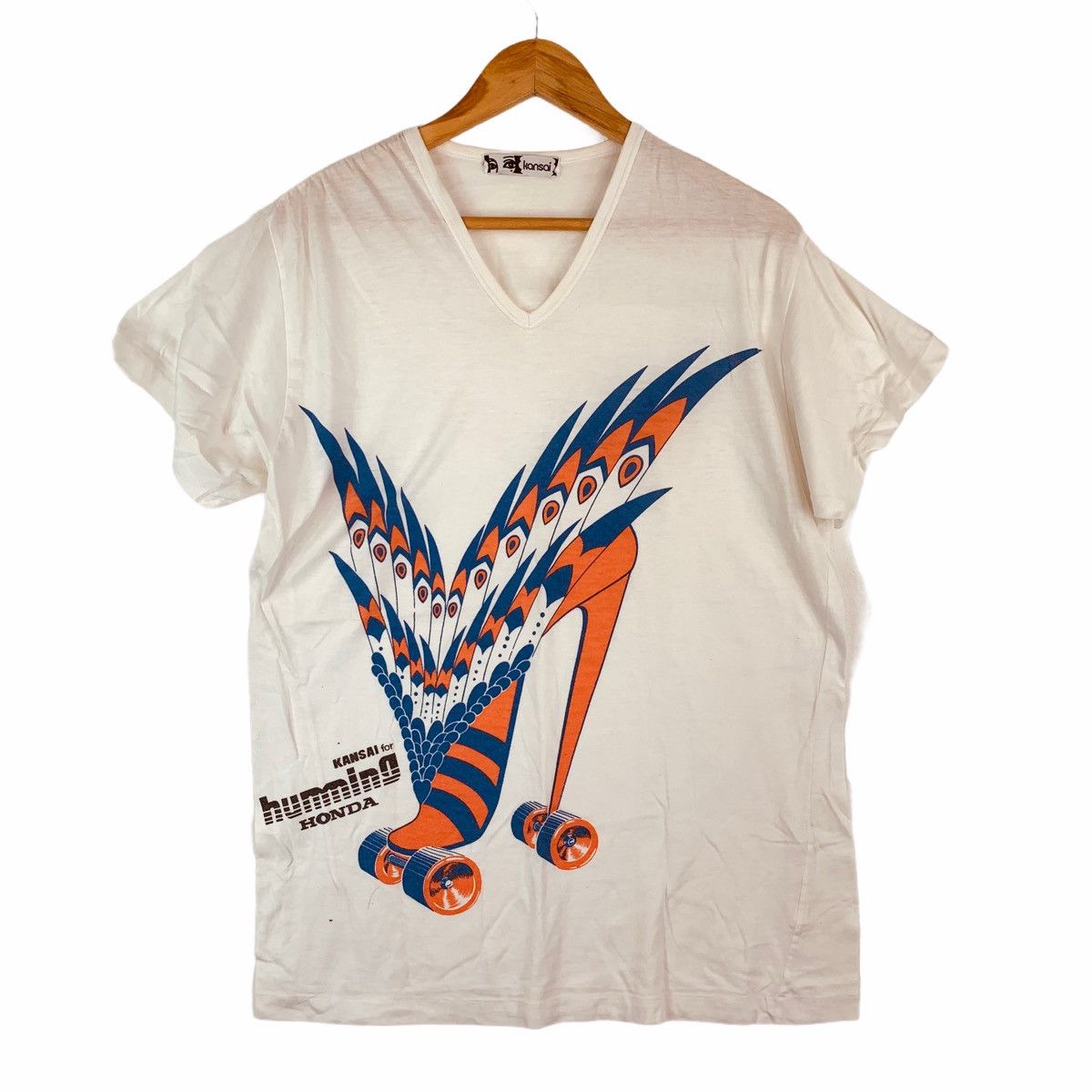 Kansai Yamamoto VINTAGE KANSAI X HUMMING HONDA YAMAMOTO SUKAJAN T-SHIRTS Size US L / EU 52-54 / 3 - 1 Thumbnail