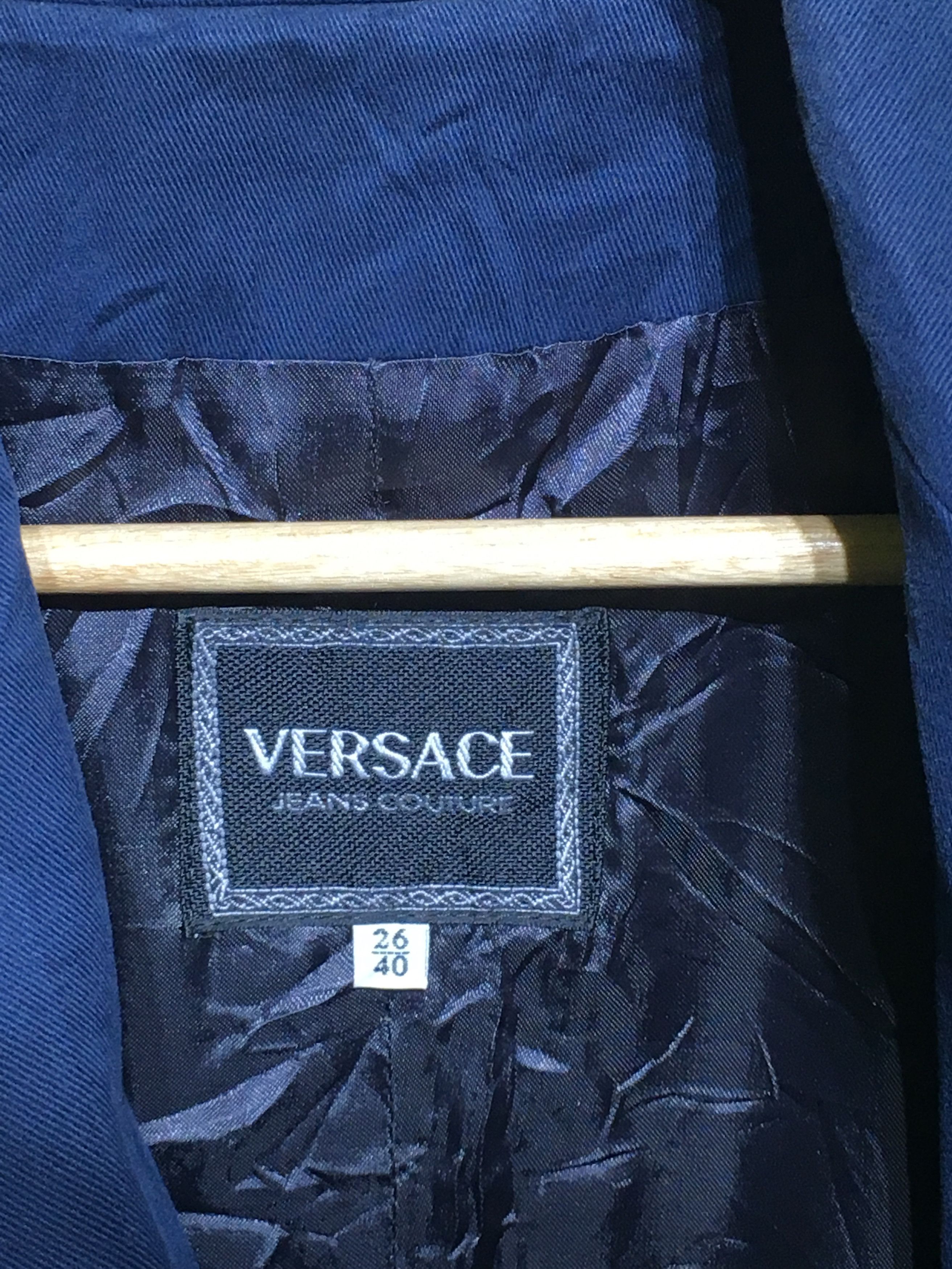 Versace VERSACE JEANS COUTURE Vintage Blazer Italy Button Jacket Size 40R - 3 Thumbnail