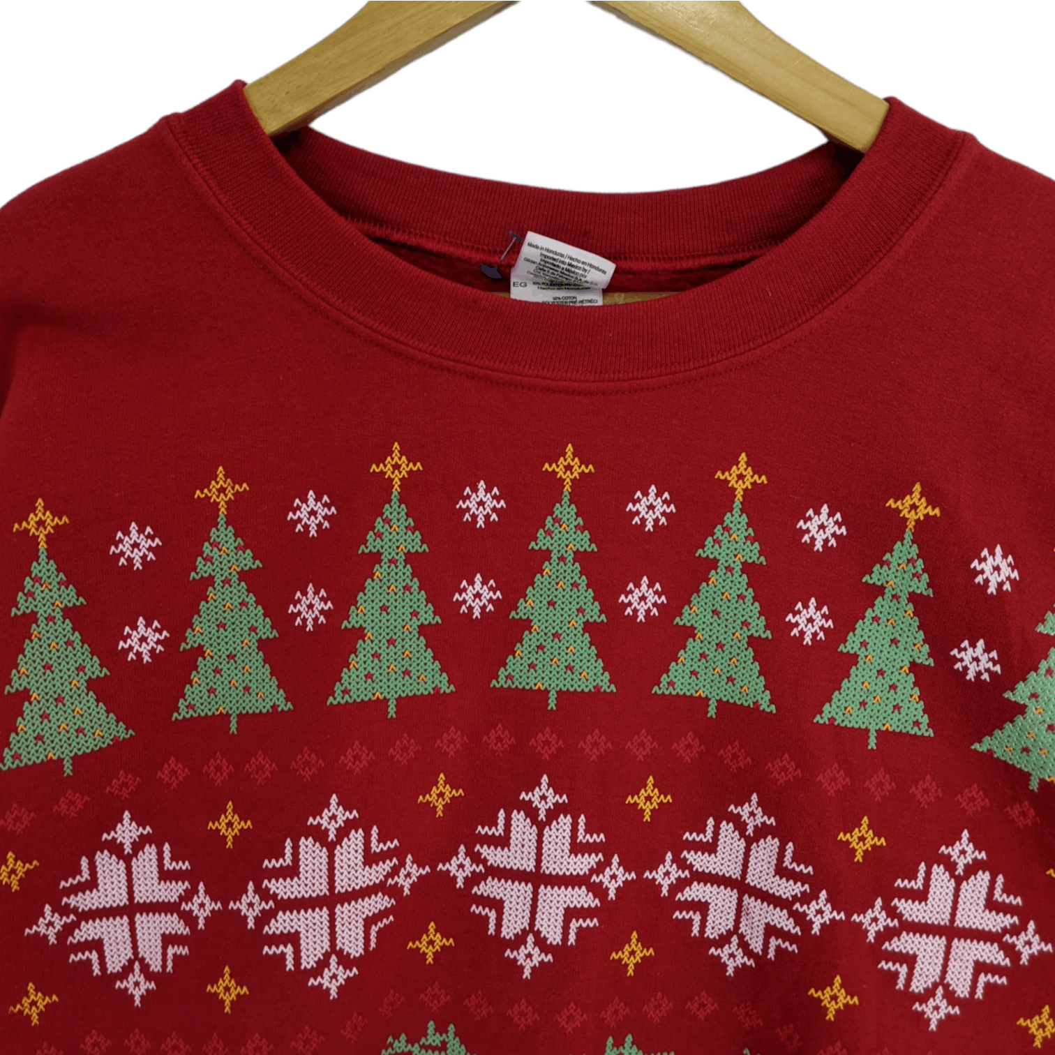 American Apparel CHRISTMAS TREE SNOWMAN Christmas Full Image Sweatshirt Size US XL / EU 56 / 4 - 2 Thumbnail
