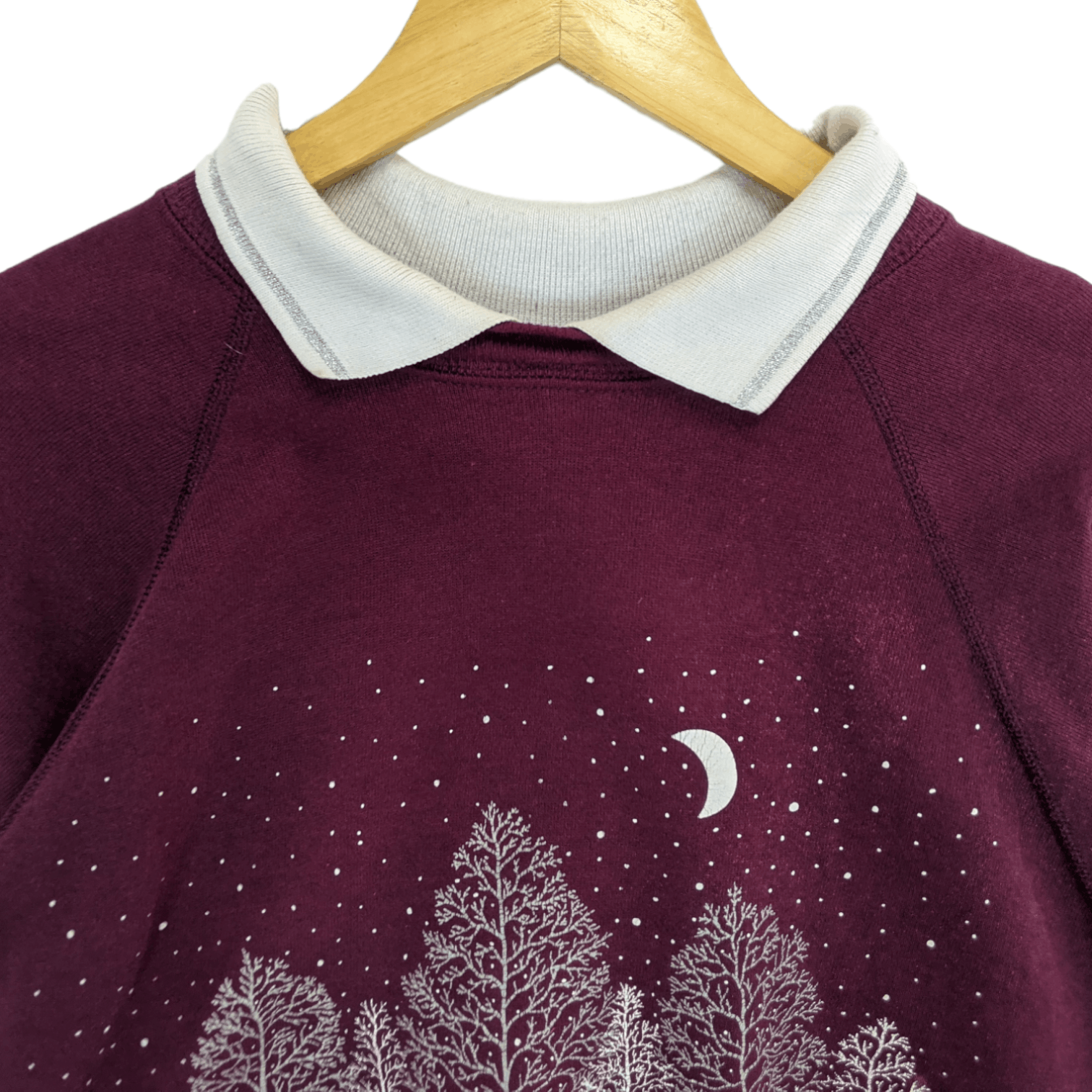 Vintage 80's CHRISTMAS TREE Winter Snow Full Image Sweatshirt Size US XL / EU 56 / 4 - 4 Thumbnail