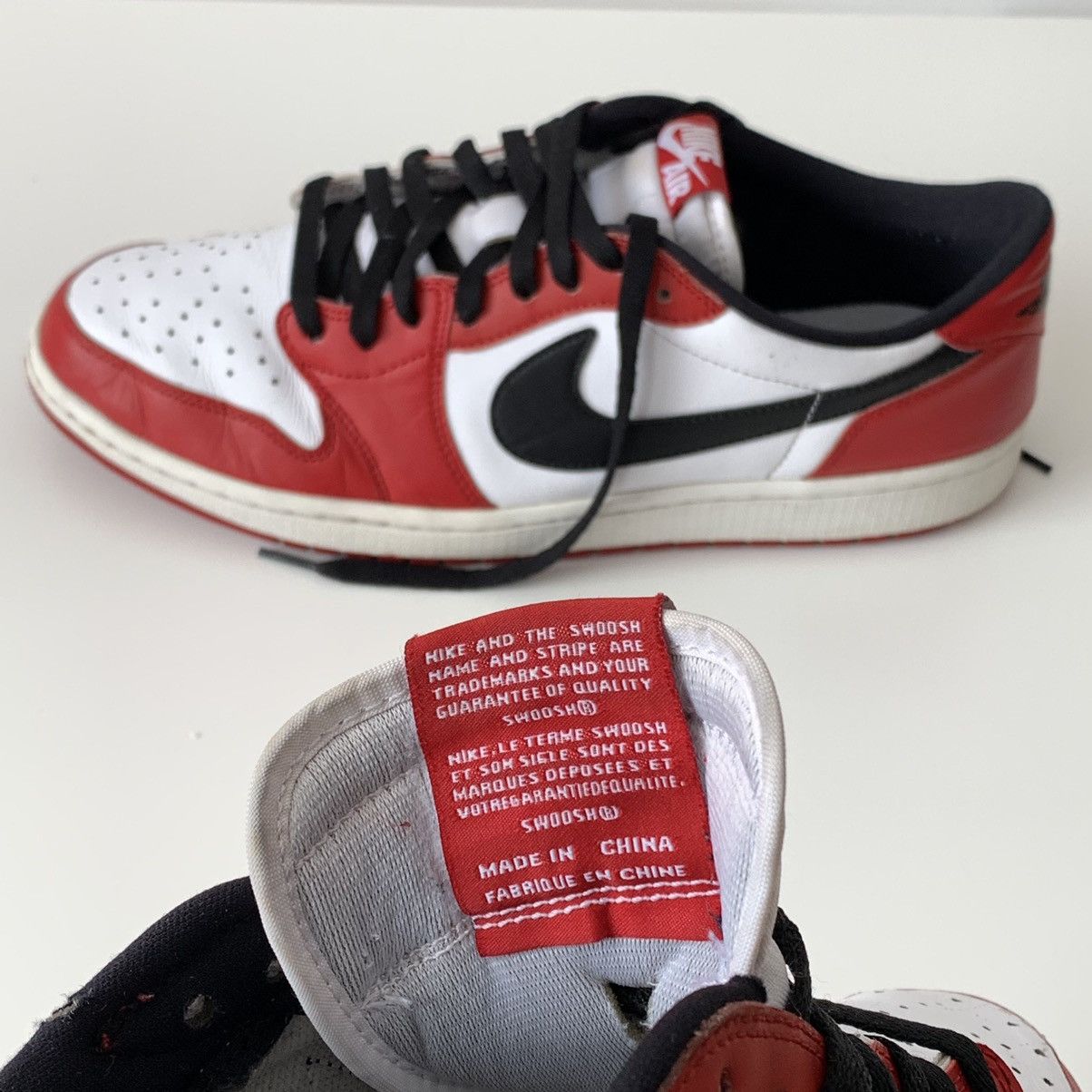 Jordan Brand 2016 Nike Jordan 1 Low Retro Chicago Size US 13 / EU 46 - 15 Thumbnail
