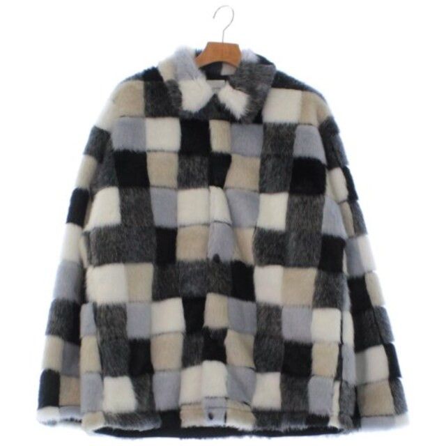 Sasquatchfabrix 20AW Faux Fur Multi Patchwork Jacket Size US XL / EU 56 / 4 - 4 Thumbnail