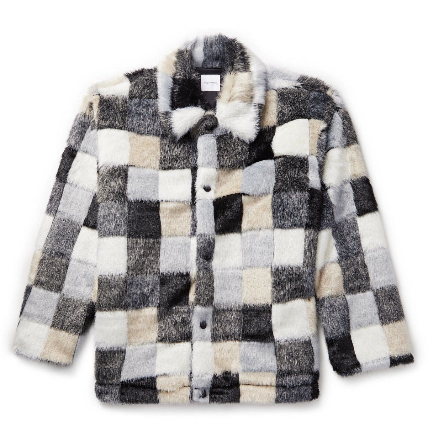 Sasquatchfabrix 20AW Faux Fur Multi Patchwork Jacket | Grailed