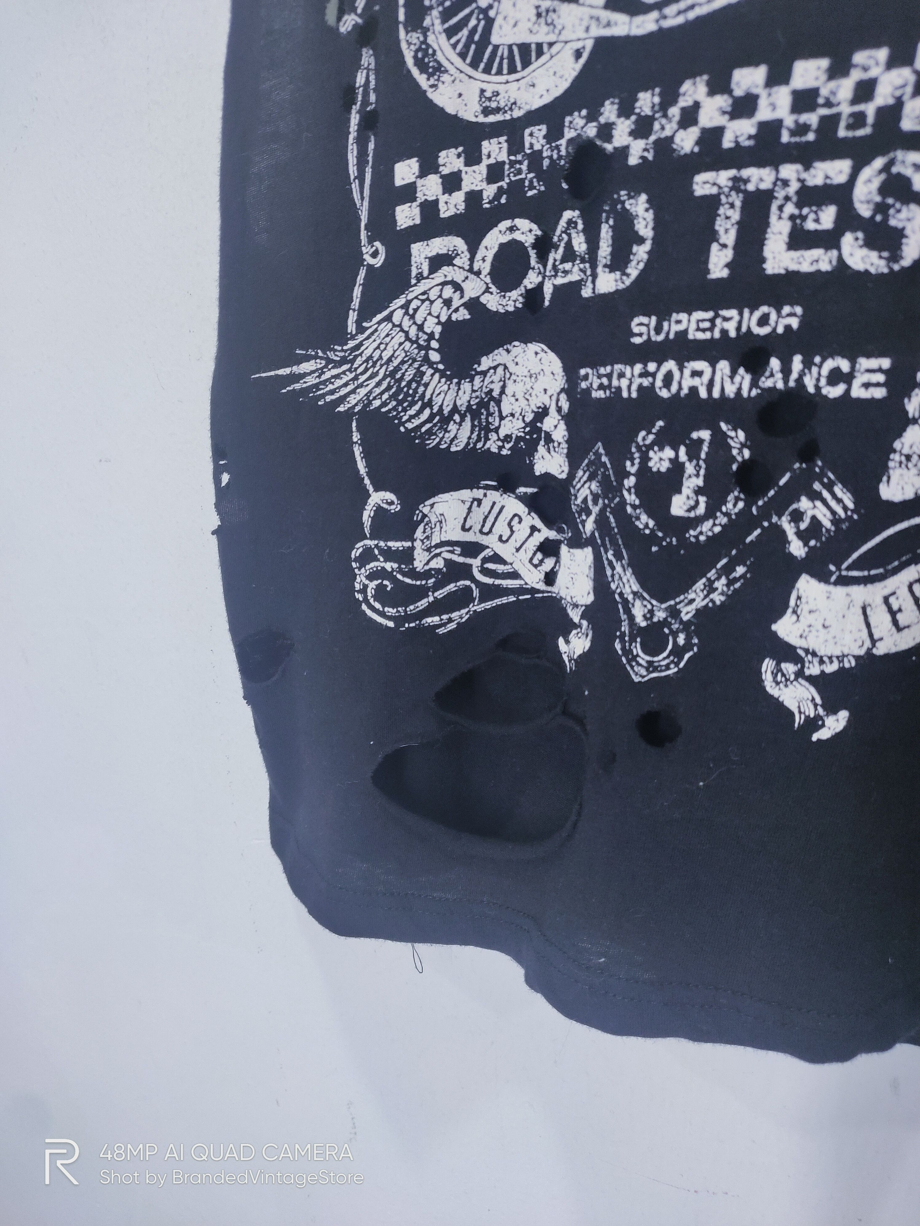 American Eagle Outfitters × Charlotte Olympia × Peak Performance CHARLOTTE RUSSE American Motorcycle Distress Biker Tank Top Size XS / US 0-2 / IT 36-38 - 6 Thumbnail