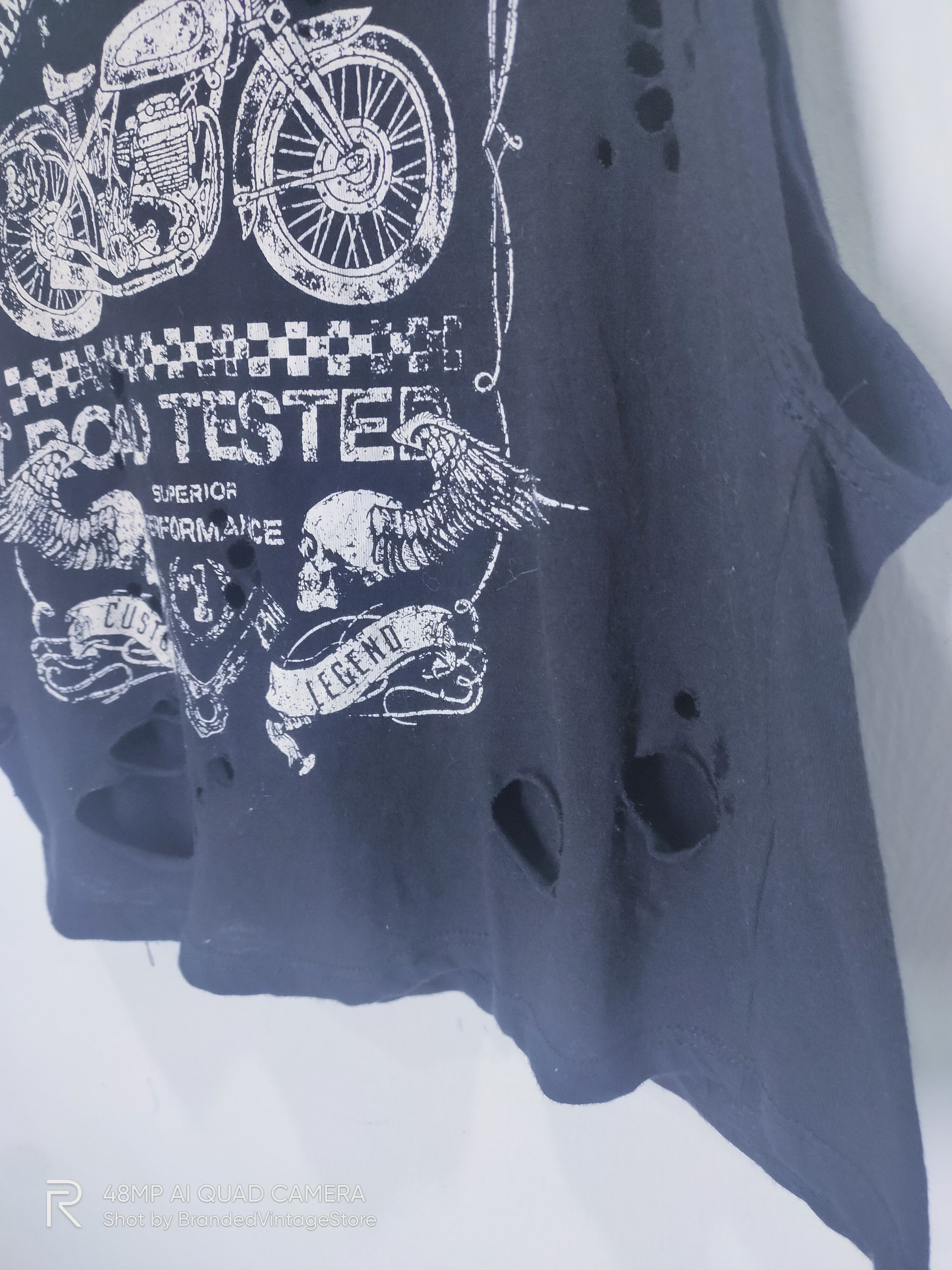 American Eagle Outfitters × Charlotte Olympia × Peak Performance CHARLOTTE RUSSE American Motorcycle Distress Biker Tank Top Size XS / US 0-2 / IT 36-38 - 5 Thumbnail