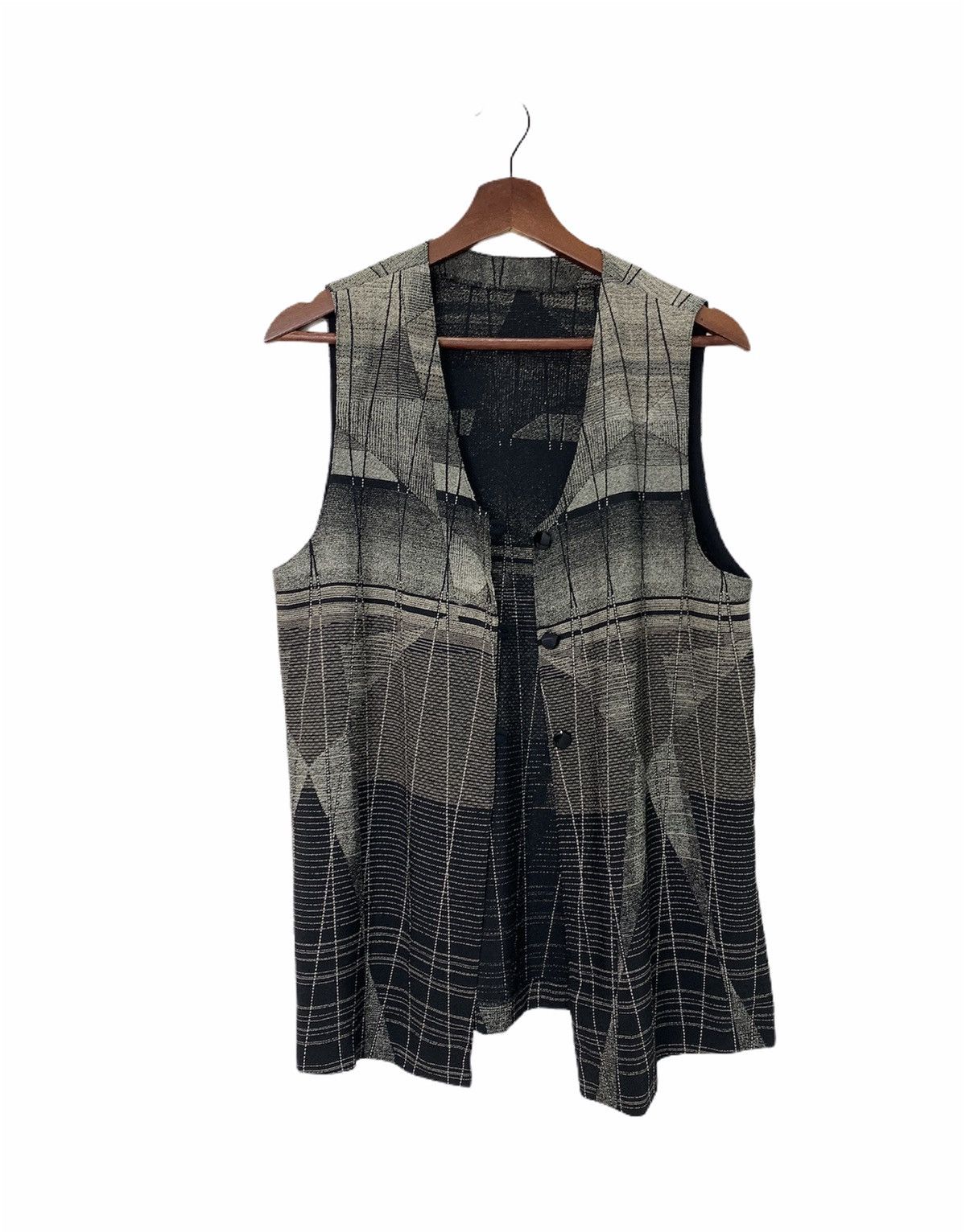 Japanese Brand URBAN Rare Art Pattern Fullprint Button Dress Cardigan Vest Size S / US 4 / IT 40 - 3 Thumbnail