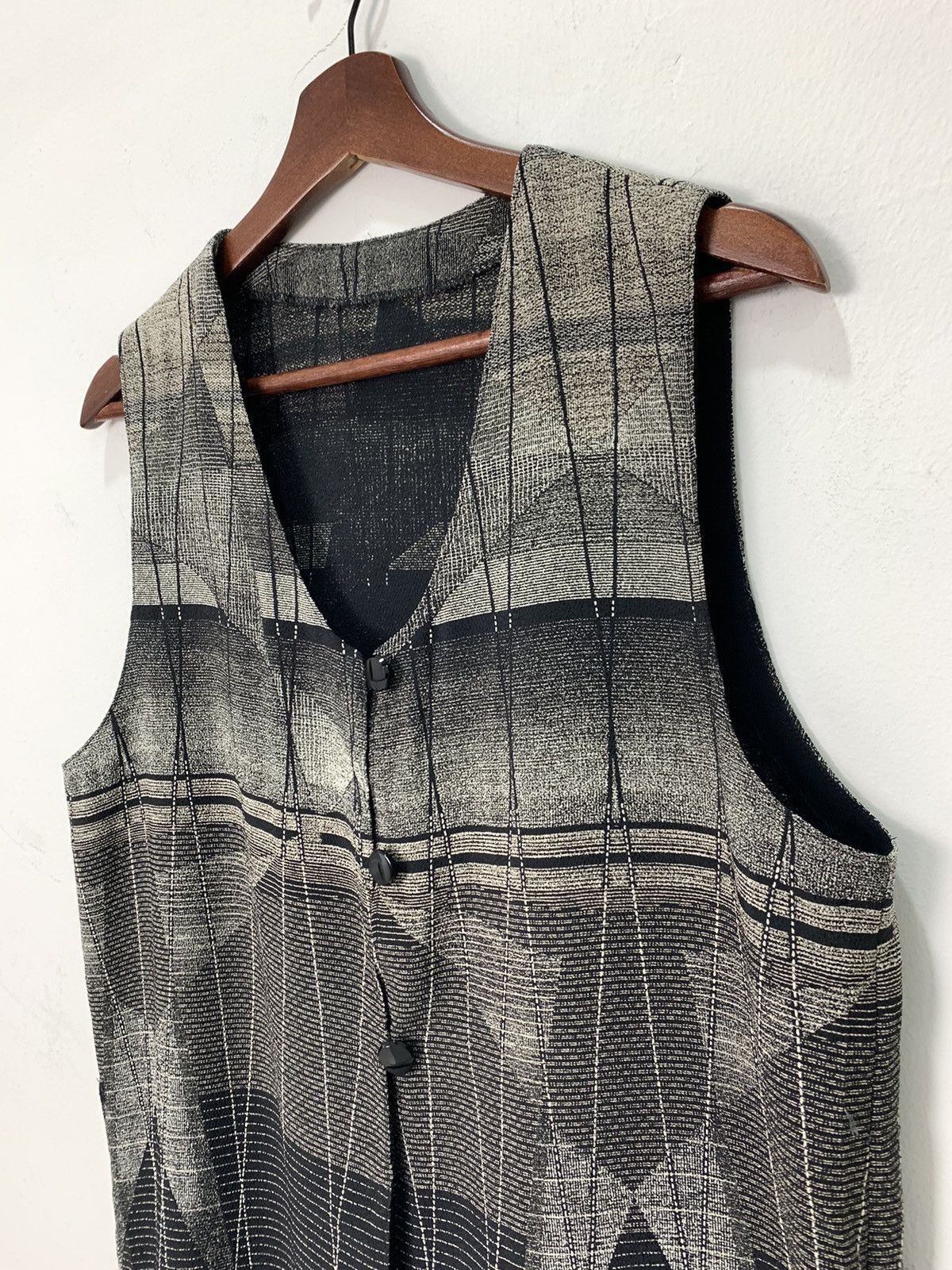Japanese Brand URBAN Rare Art Pattern Fullprint Button Dress Cardigan Vest Size S / US 4 / IT 40 - 6 Thumbnail