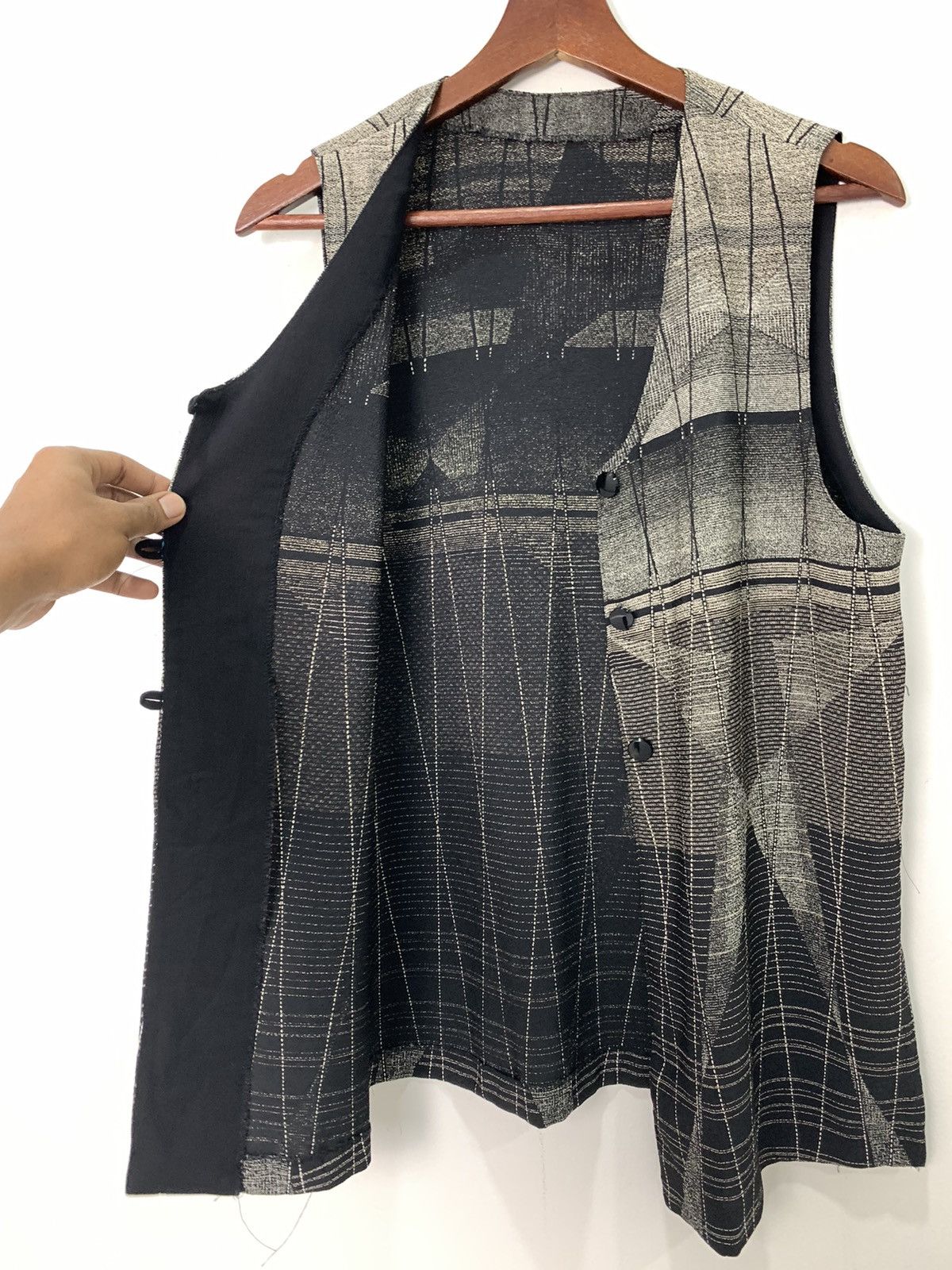 Japanese Brand URBAN Rare Art Pattern Fullprint Button Dress Cardigan Vest Size S / US 4 / IT 40 - 13 Thumbnail