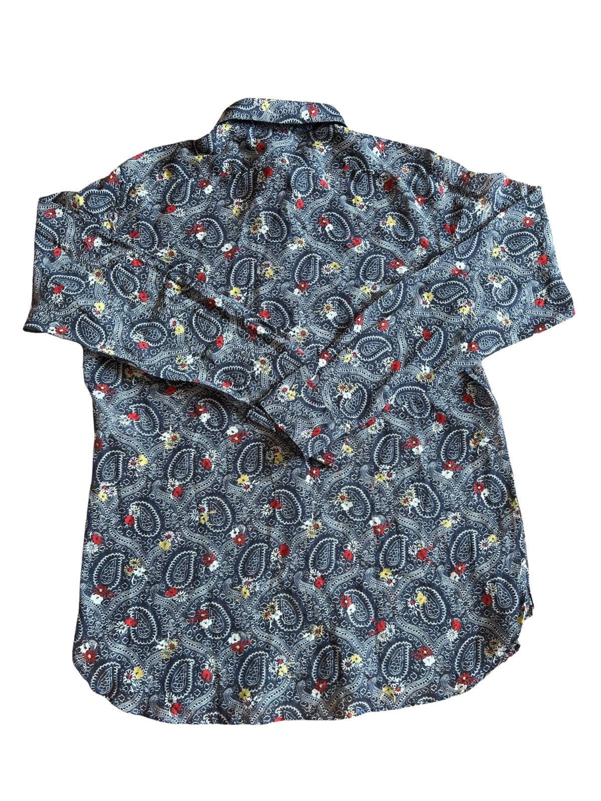 Hedi Slimane × Saint Laurent Paris SAINT LAURENT SS15 PAISLEY SHIRT Size US XL / EU 56 / 4 - 2 Thumbnail