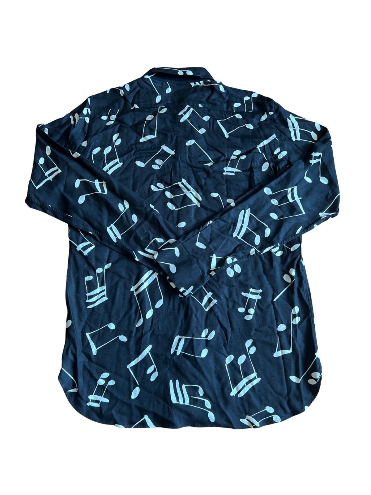 Hedi Slimane × Saint Laurent Paris SAINT LAURENT FW16 MUSIC PRINT SHIRT Size US XL / EU 56 / 4 - 2 Thumbnail