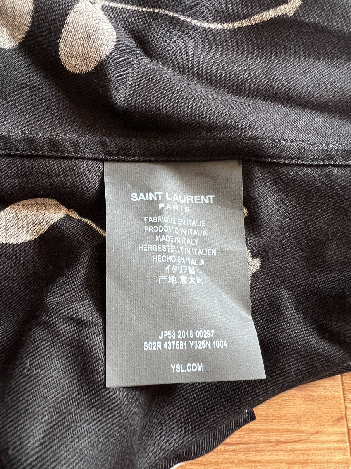 Hedi Slimane × Saint Laurent Paris SAINT LAURENT FW16 MUSIC PRINT SHIRT Size US XL / EU 56 / 4 - 4 Thumbnail