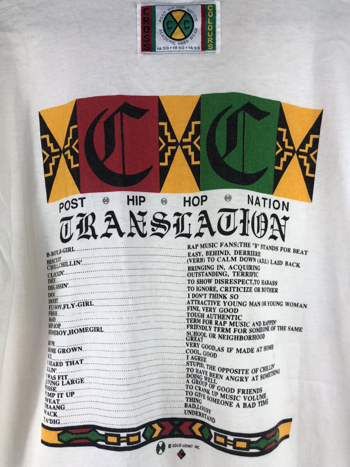 Cross Colours VINTAGE CROSS COLOUR YA DIG SOLO JOINT HIP HOP T-SHIRTS Size US XL / EU 56 / 4 - 4 Thumbnail