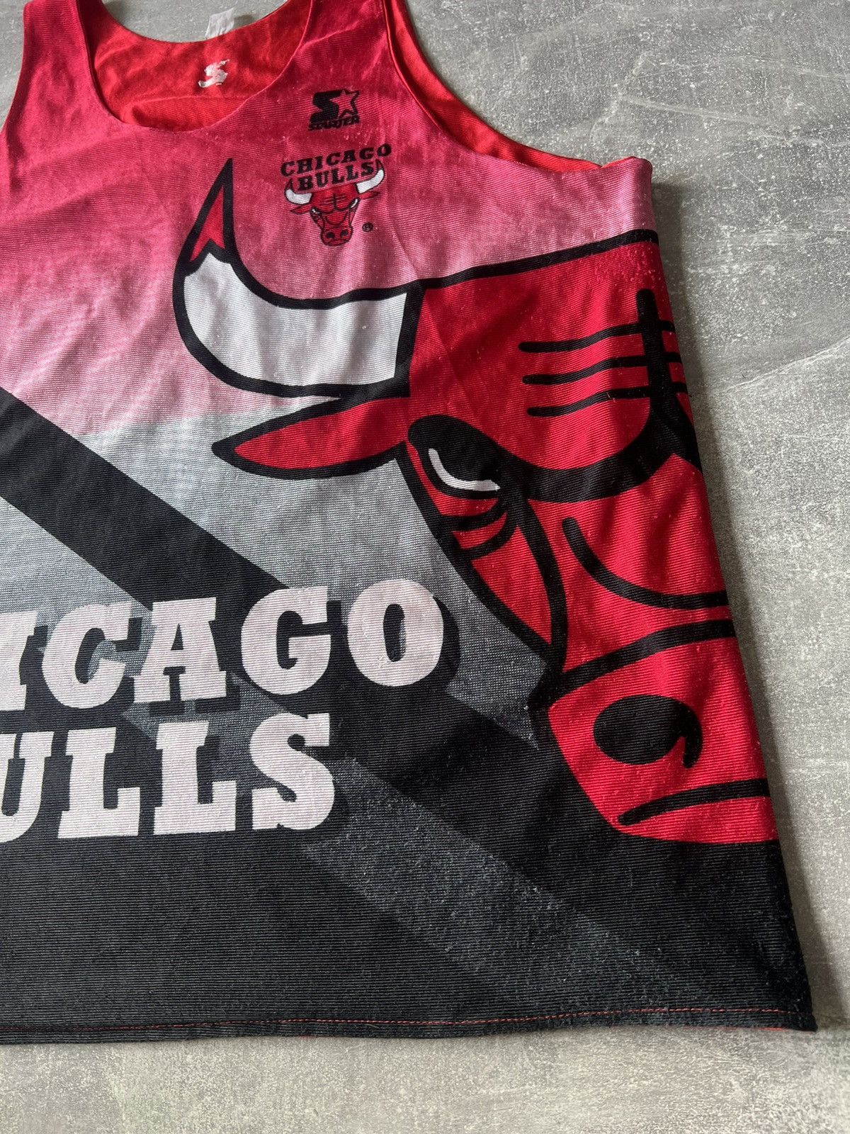 NBA Vintage NBA Chicago Bulls Red Tanks Jersey Size L - XL Size US XL / EU 56 / 4 - 3 Thumbnail