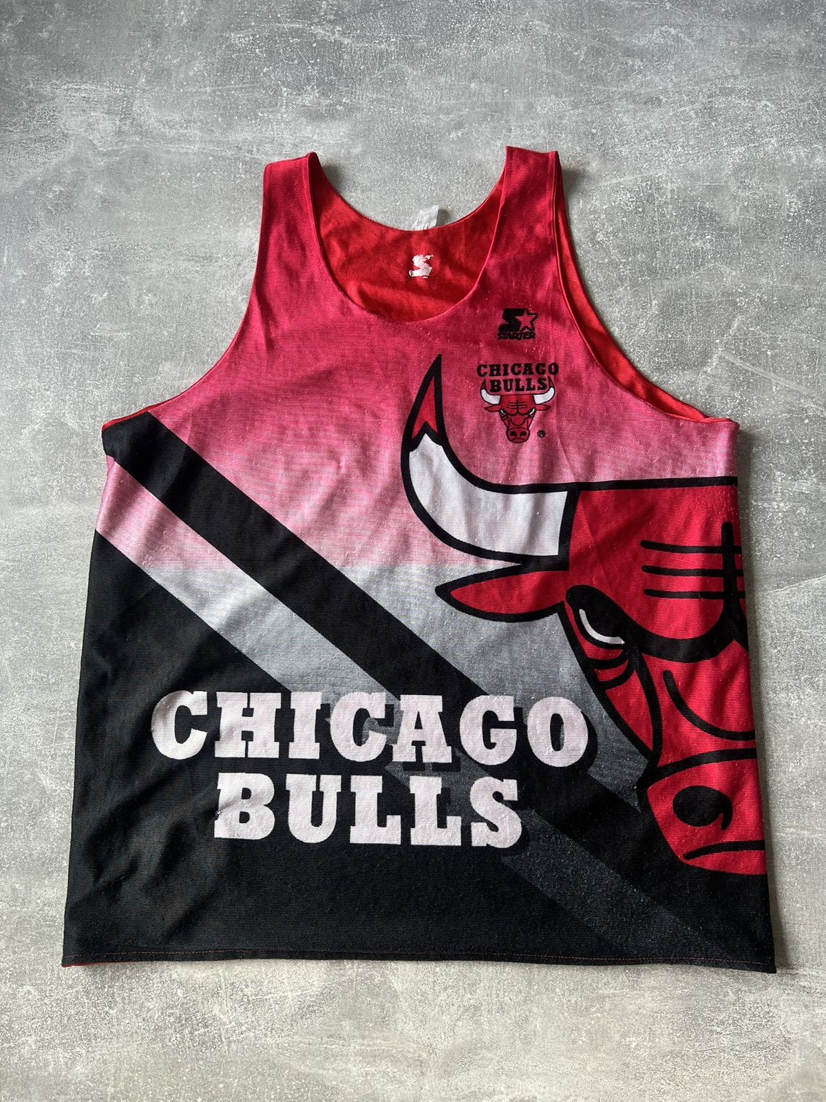 NBA Vintage NBA Chicago Bulls Red Tanks Jersey Size L - XL Size US XL / EU 56 / 4 - 1 Thumbnail