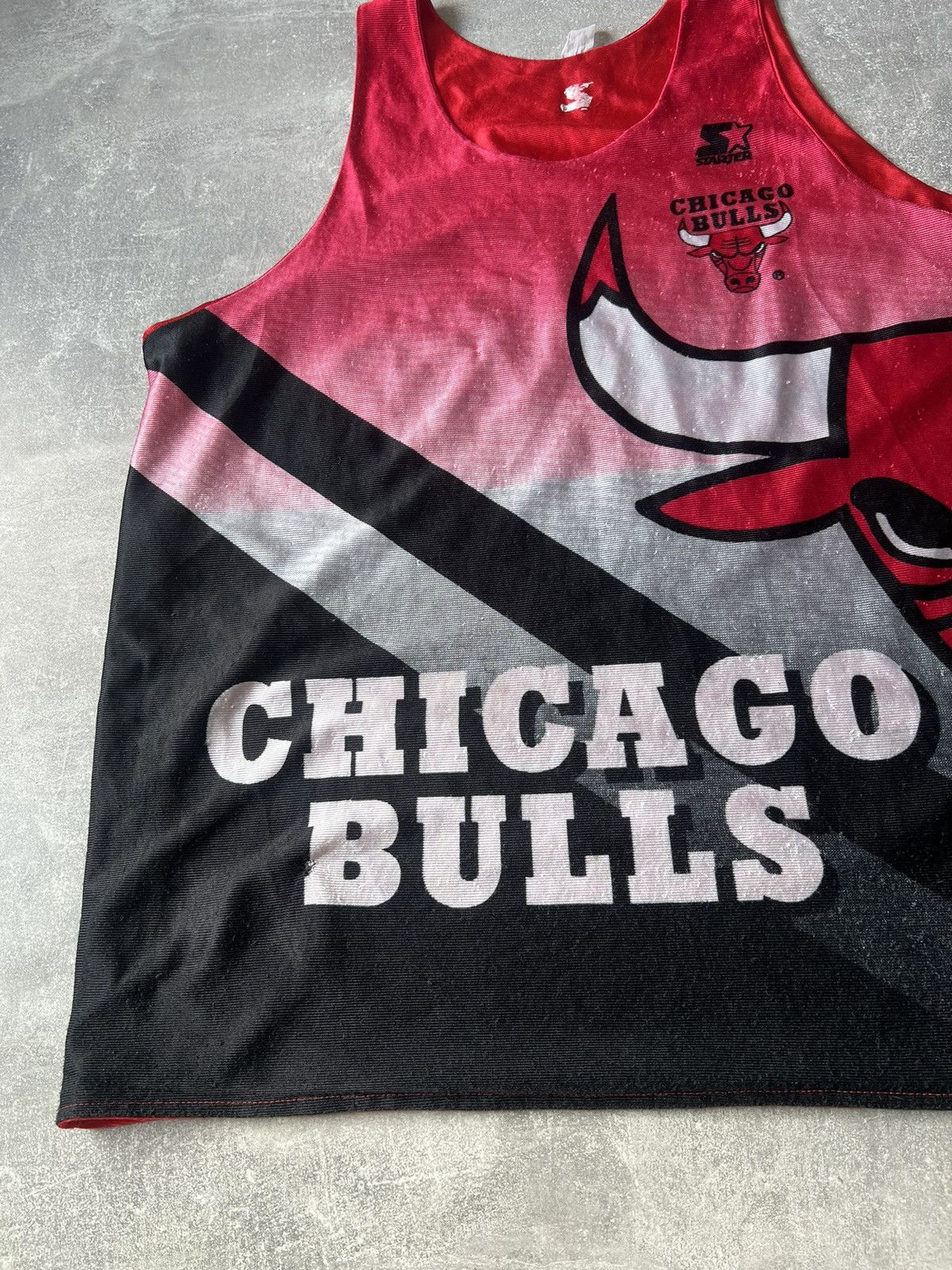 NBA Vintage NBA Chicago Bulls Red Tanks Jersey Size L - XL Size US XL / EU 56 / 4 - 2 Thumbnail