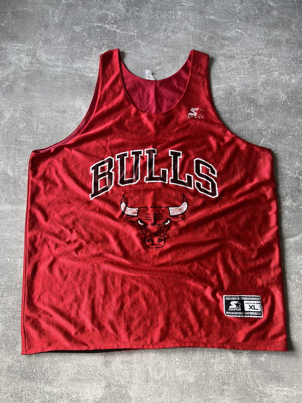 NBA Vintage NBA Chicago Bulls Red Tanks Jersey Size L - XL Size US XL / EU 56 / 4 - 8 Thumbnail