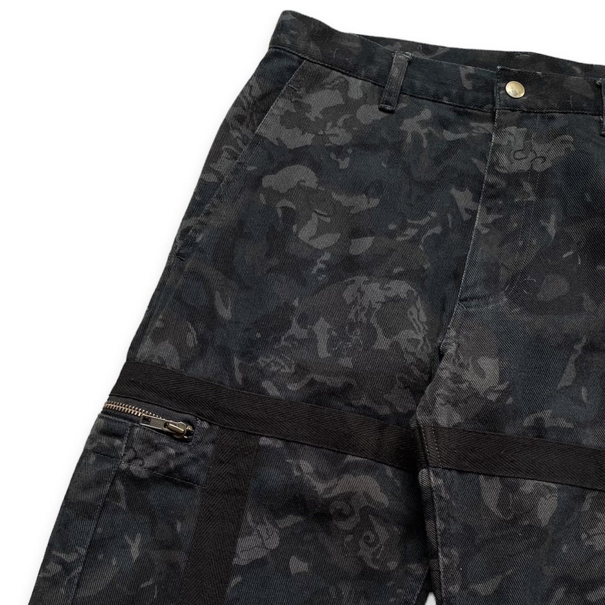 Japanese Brand 📣LAST CALL📣 PPFM Skully Camo Bondage Archive Pants Size US 30 / EU 46 - 2 Thumbnail