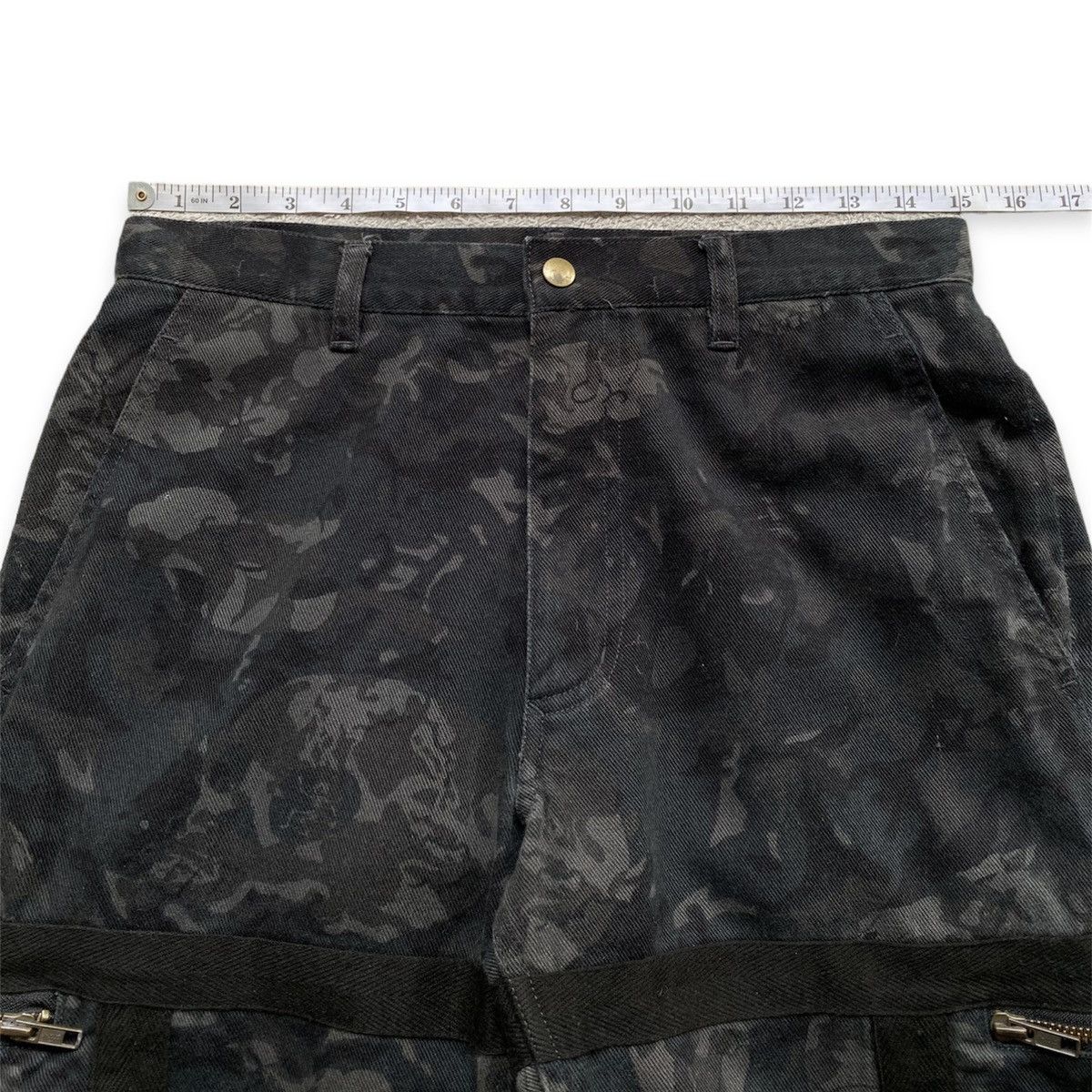 Japanese Brand 📣LAST CALL📣 PPFM Skully Camo Bondage Archive Pants Size US 30 / EU 46 - 10 Thumbnail