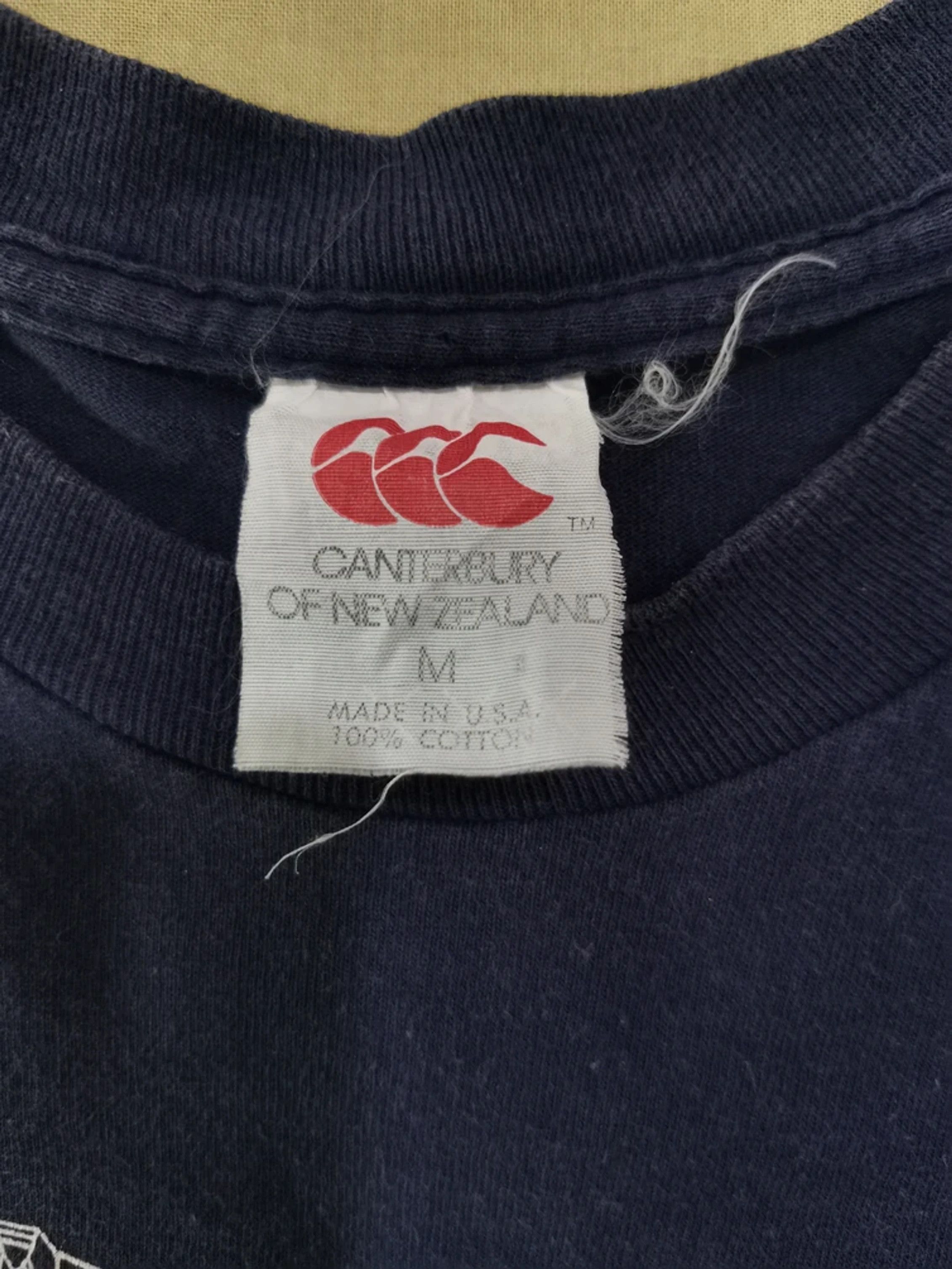 All Blacks Vintage Canterbury of New Zealand All Black Tee Stitches Size US M / EU 48-50 / 2 - 3 Thumbnail