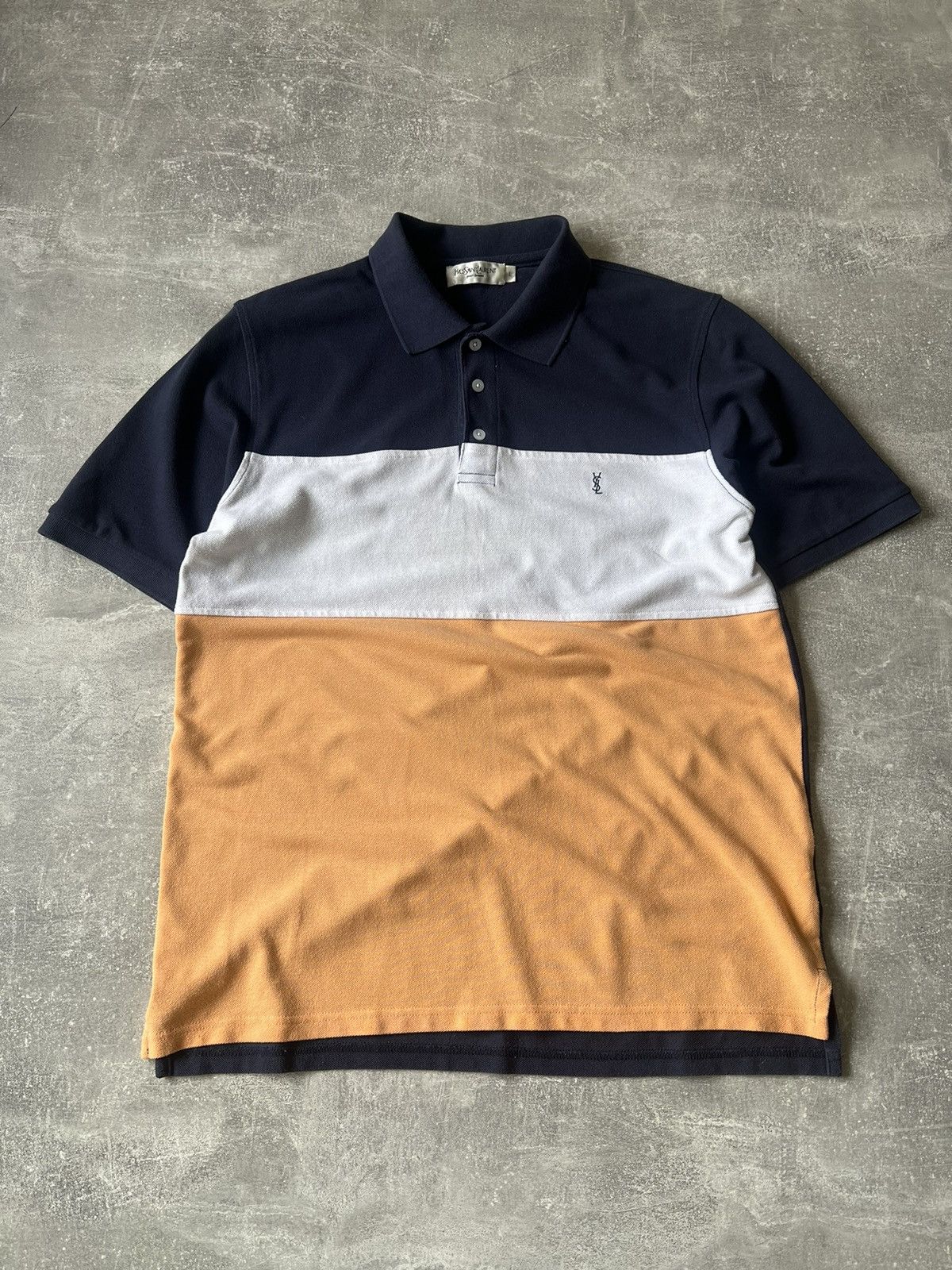 Yves Saint Laurent YSL Yves Saint Laurent Pour Homme Polo Shirt Size L Size US L / EU 52-54 / 3 - 1 Thumbnail