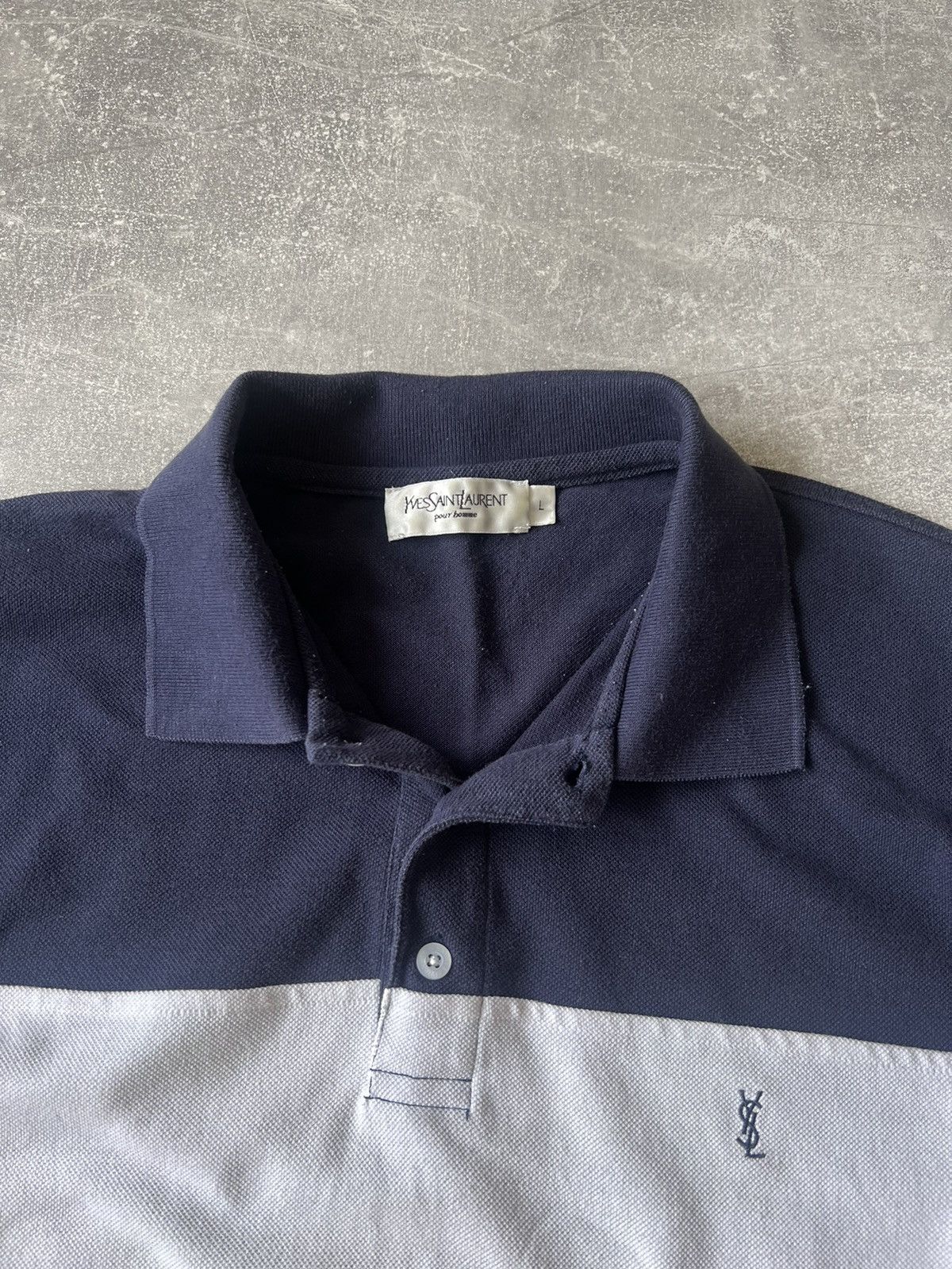 Yves Saint Laurent YSL Yves Saint Laurent Pour Homme Polo Shirt Size L Size US L / EU 52-54 / 3 - 4 Thumbnail