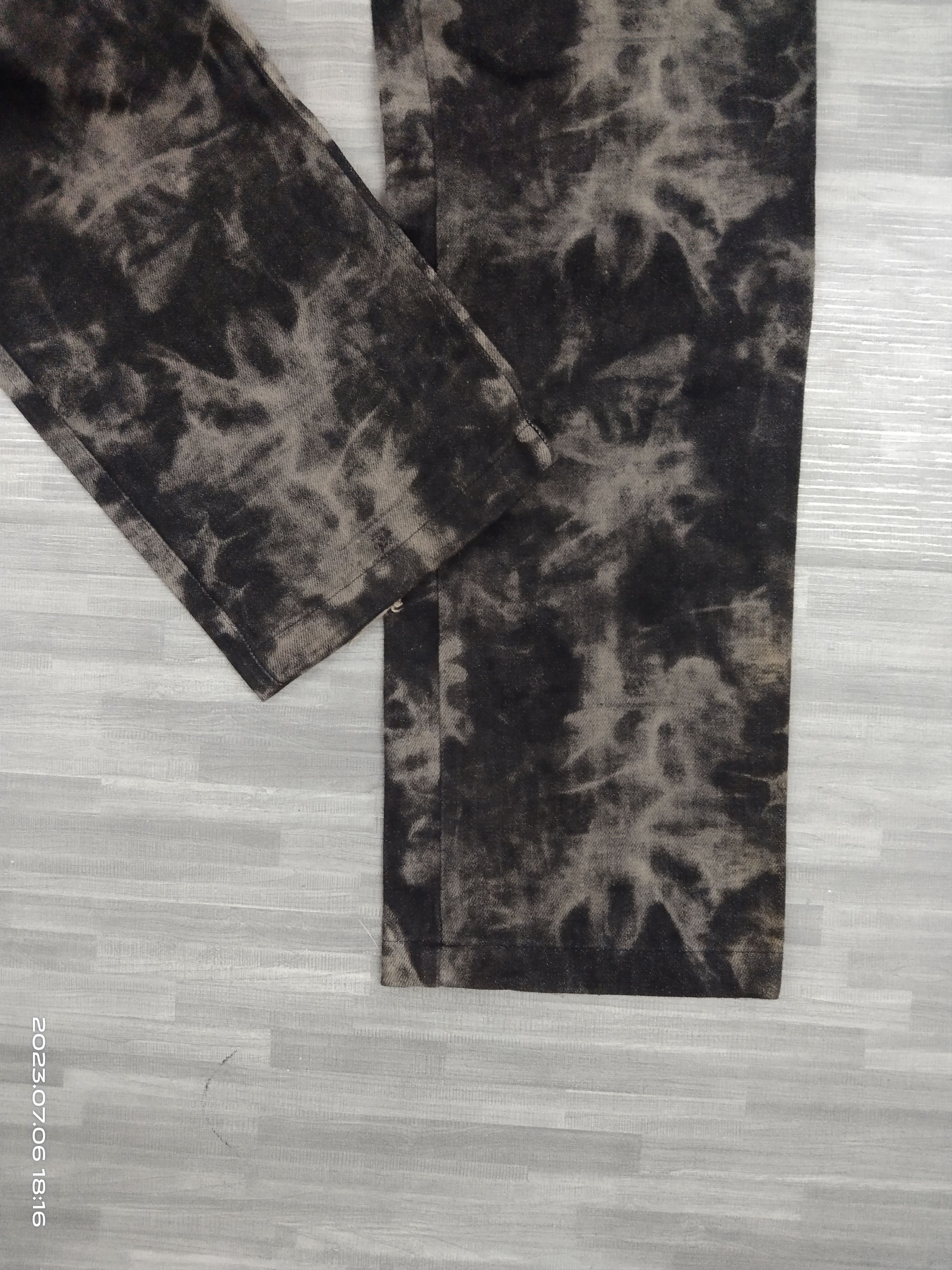 If Six Was Nine SiCK BLEACHED BLACK GROSSO DENIM PANTS Size US 30 / EU 46 - 6 Thumbnail