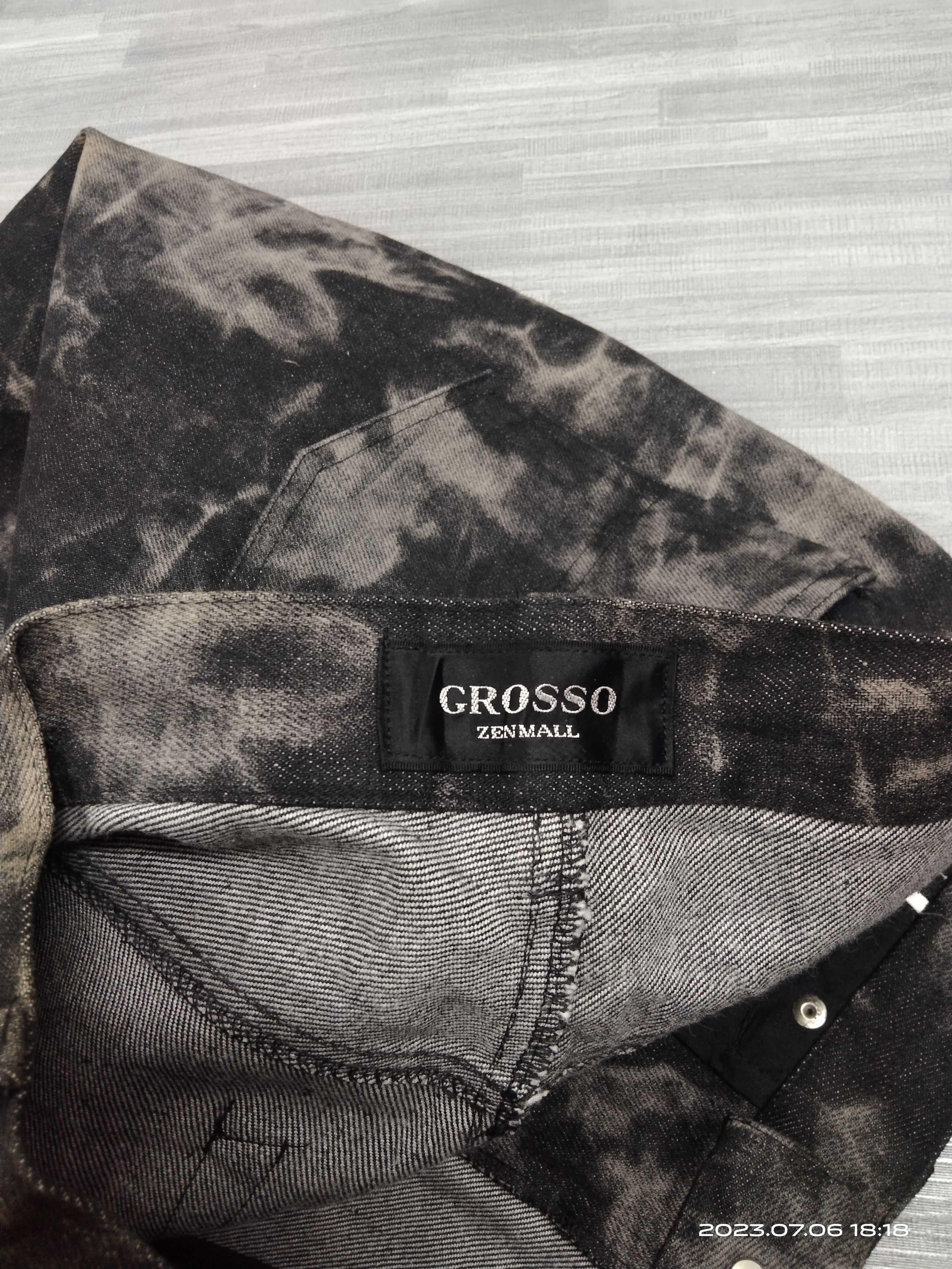 If Six Was Nine SiCK BLEACHED BLACK GROSSO DENIM PANTS Size US 30 / EU 46 - 8 Thumbnail
