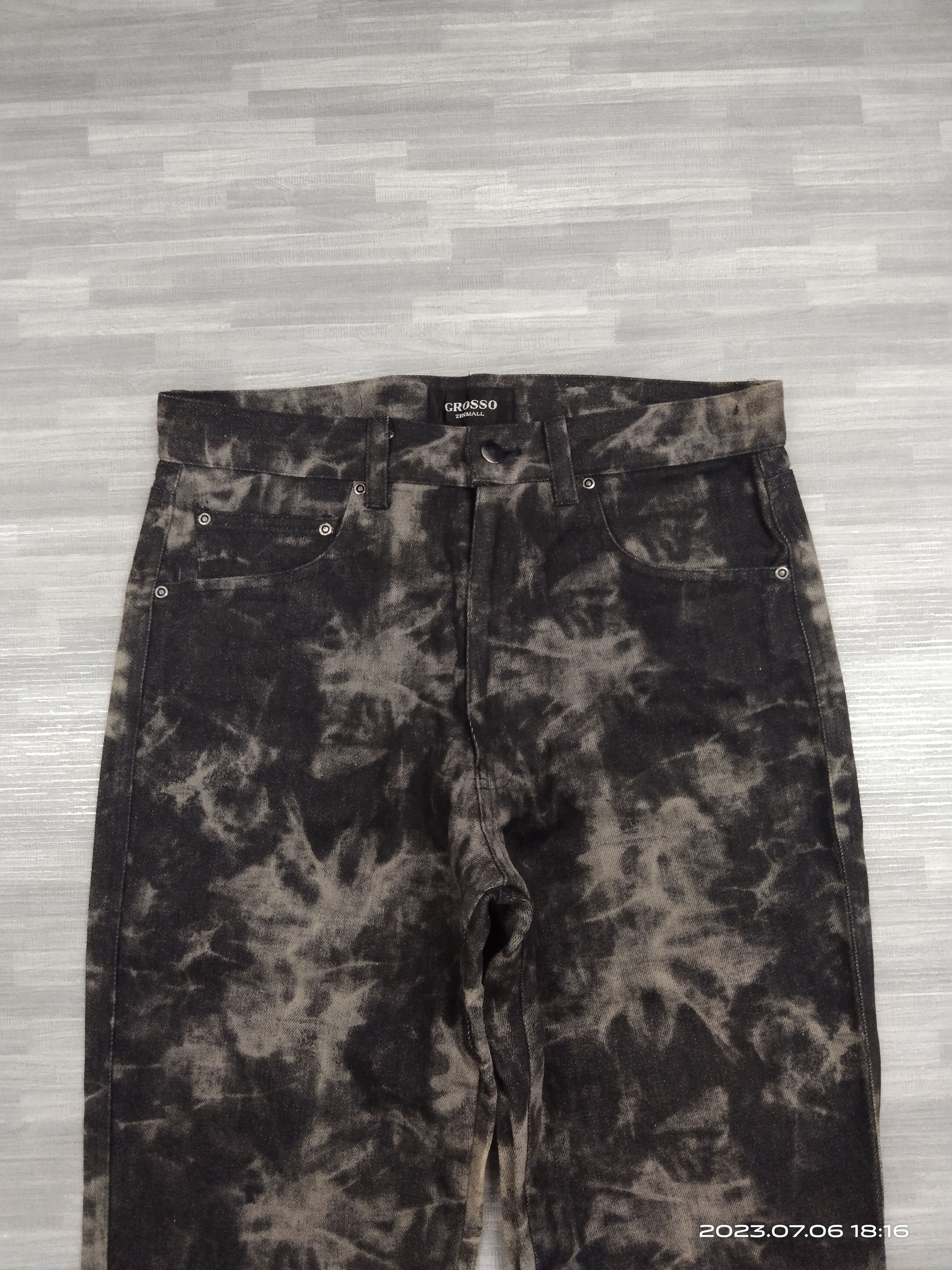 If Six Was Nine SiCK BLEACHED BLACK GROSSO DENIM PANTS Size US 30 / EU 46 - 4 Thumbnail