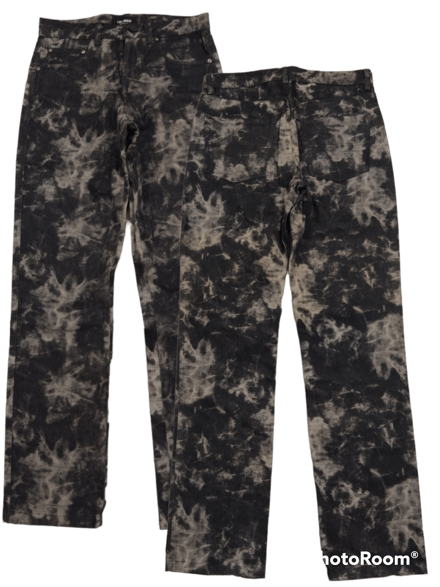 If Six Was Nine SiCK BLEACHED BLACK GROSSO DENIM PANTS Size US 30 / EU 46 - 1 Thumbnail