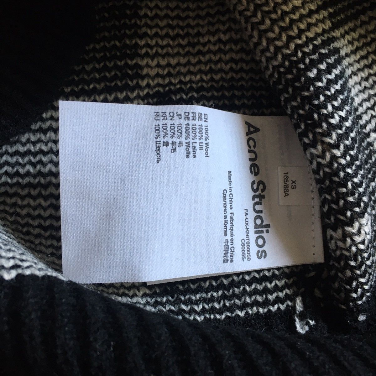 Acne Studios ACNE STUDIOS Multi Face Knit Sweater Unisex Size US XS / EU 42 / 0 - 10 Thumbnail