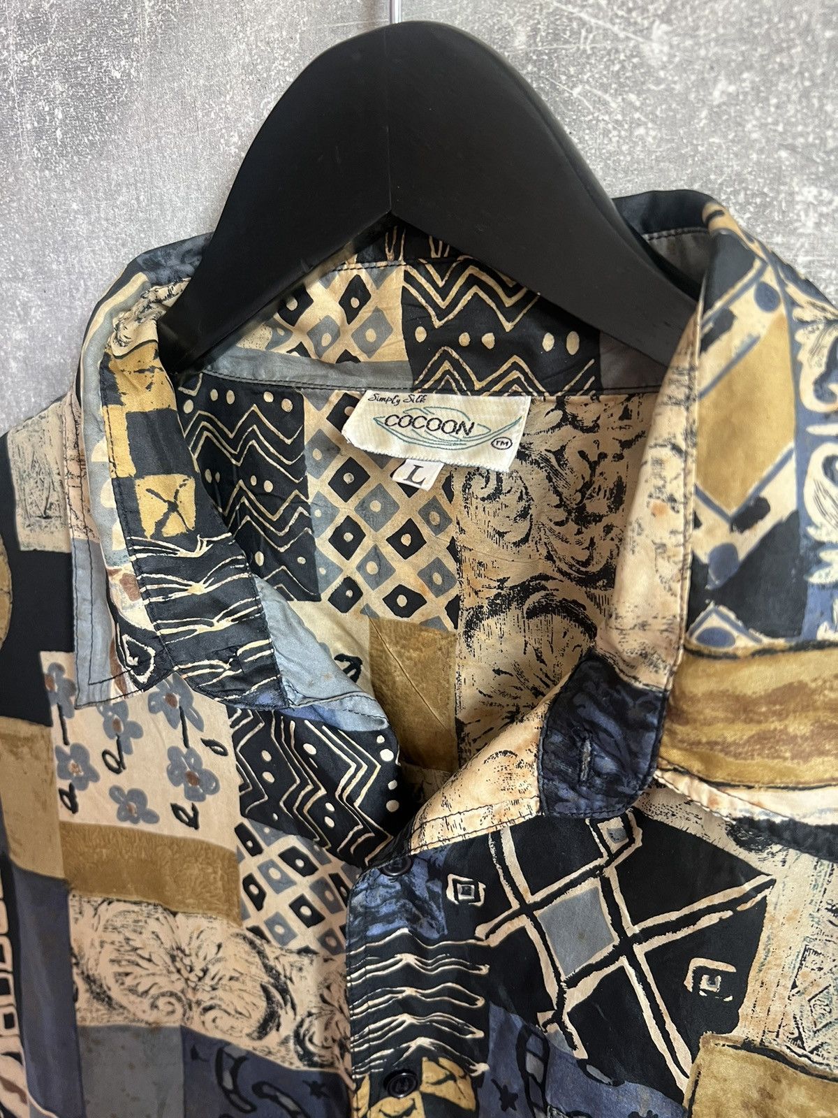 Vintage Vintage Coocon Silk Button Shirt Size L Size US L / EU 52-54 / 3 - 5 Thumbnail