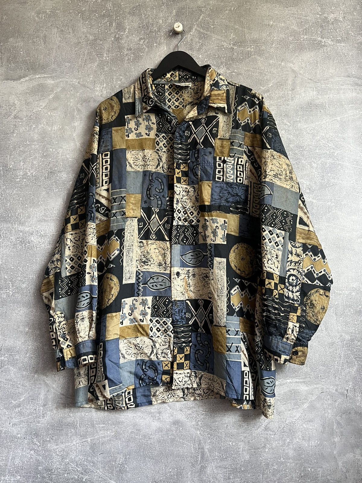 Vintage Vintage Coocon Silk Button Shirt Size L Size US L / EU 52-54 / 3 - 1 Thumbnail