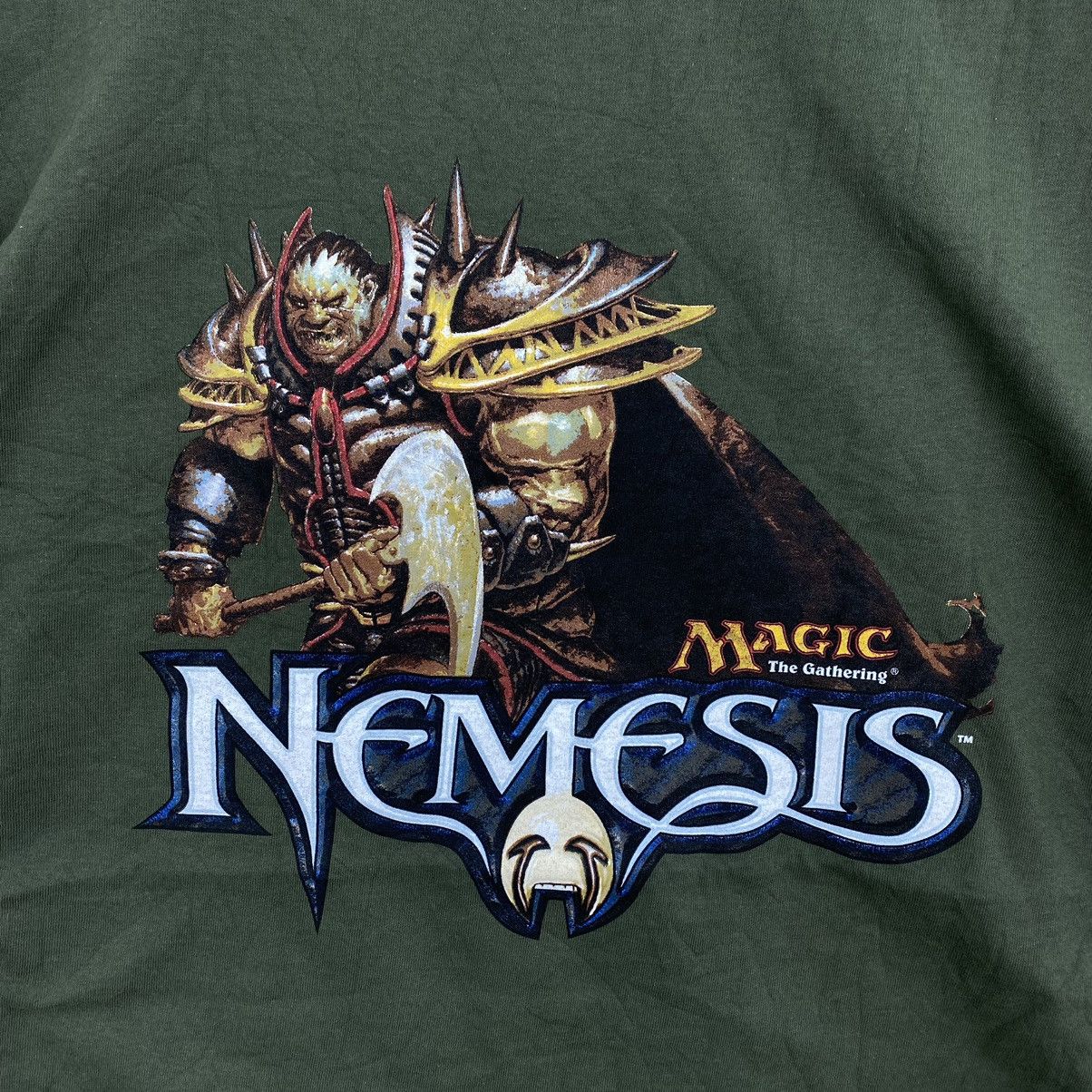 Vintage Vintage MAGIC NEMESIS Card Game Character Print Green Short Size US L / EU 52-54 / 3 - 2 Thumbnail